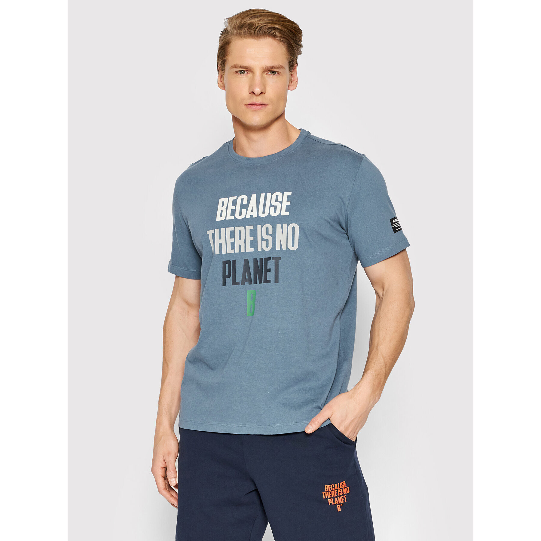 Ecoalf Тишърт Min GATSMINOT8034MS22 Син Regular Fit - Pepit.bg