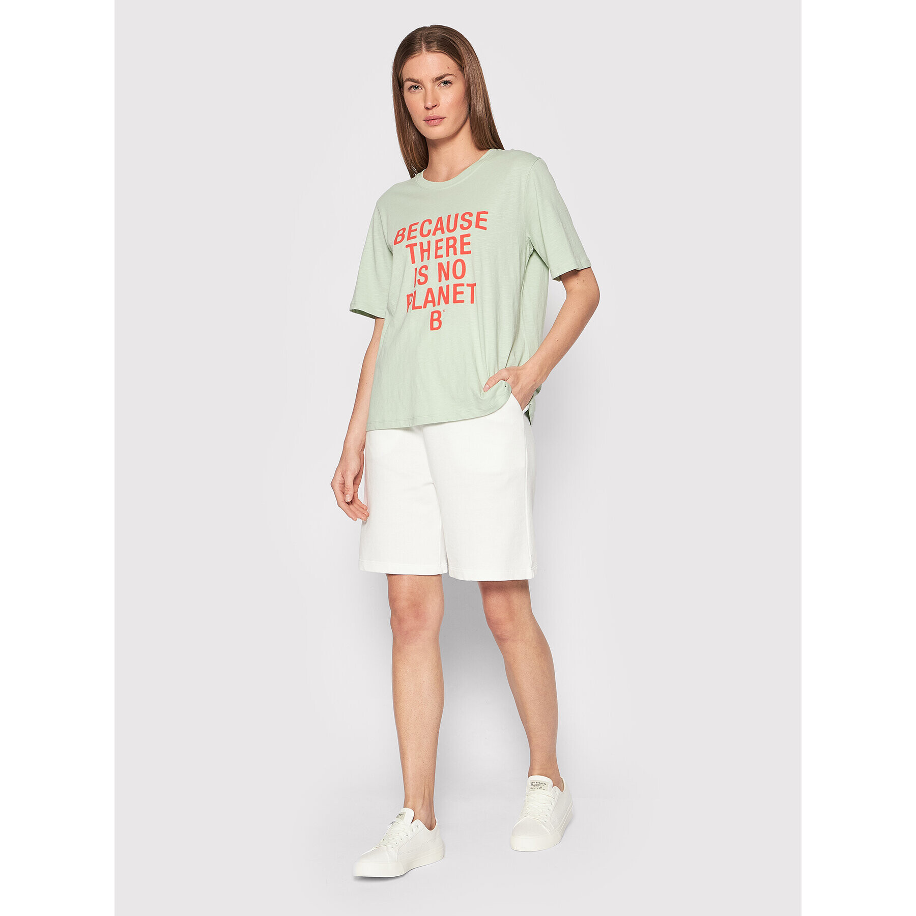 Ecoalf Тишърт Rami GATSRAMIA1232WS22 Зелен Regular Fit - Pepit.bg