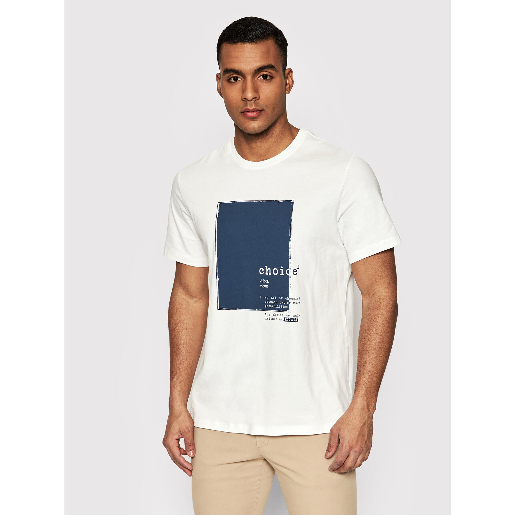 Ecoalf Тишърт Teler GATSTELER8031MS22 Бял Regular Fit - Pepit.bg
