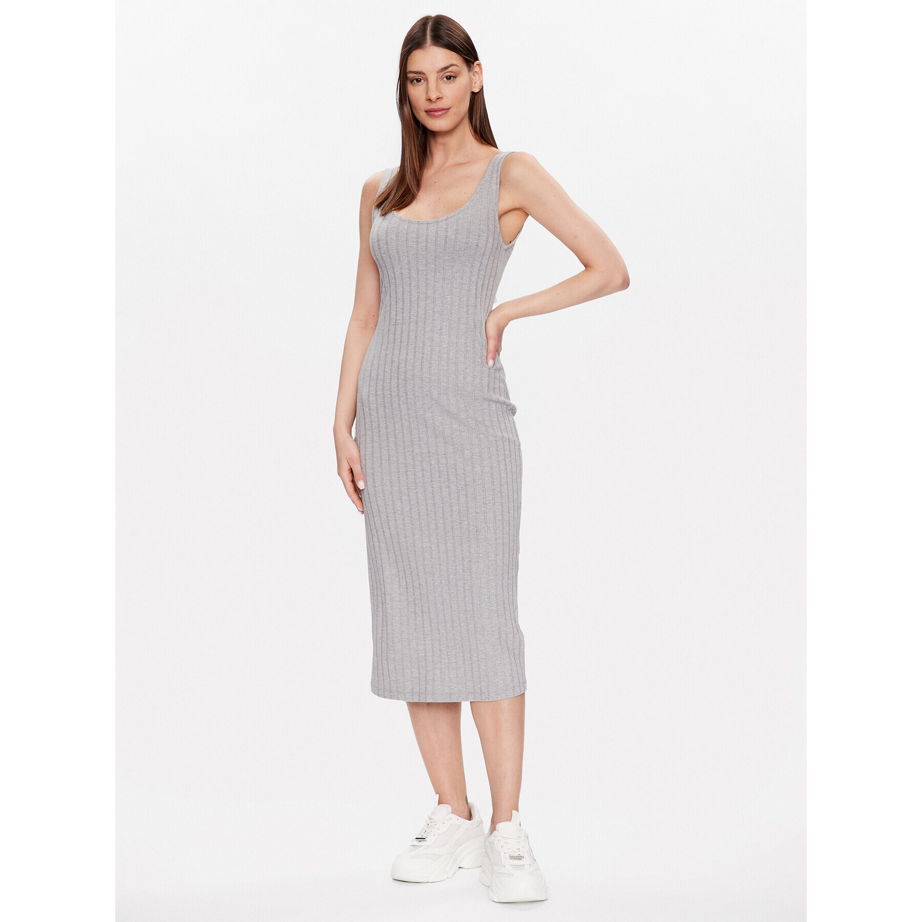 Edited Ежедневна рокля EDT1823009 Сив Fitted Fit - Pepit.bg