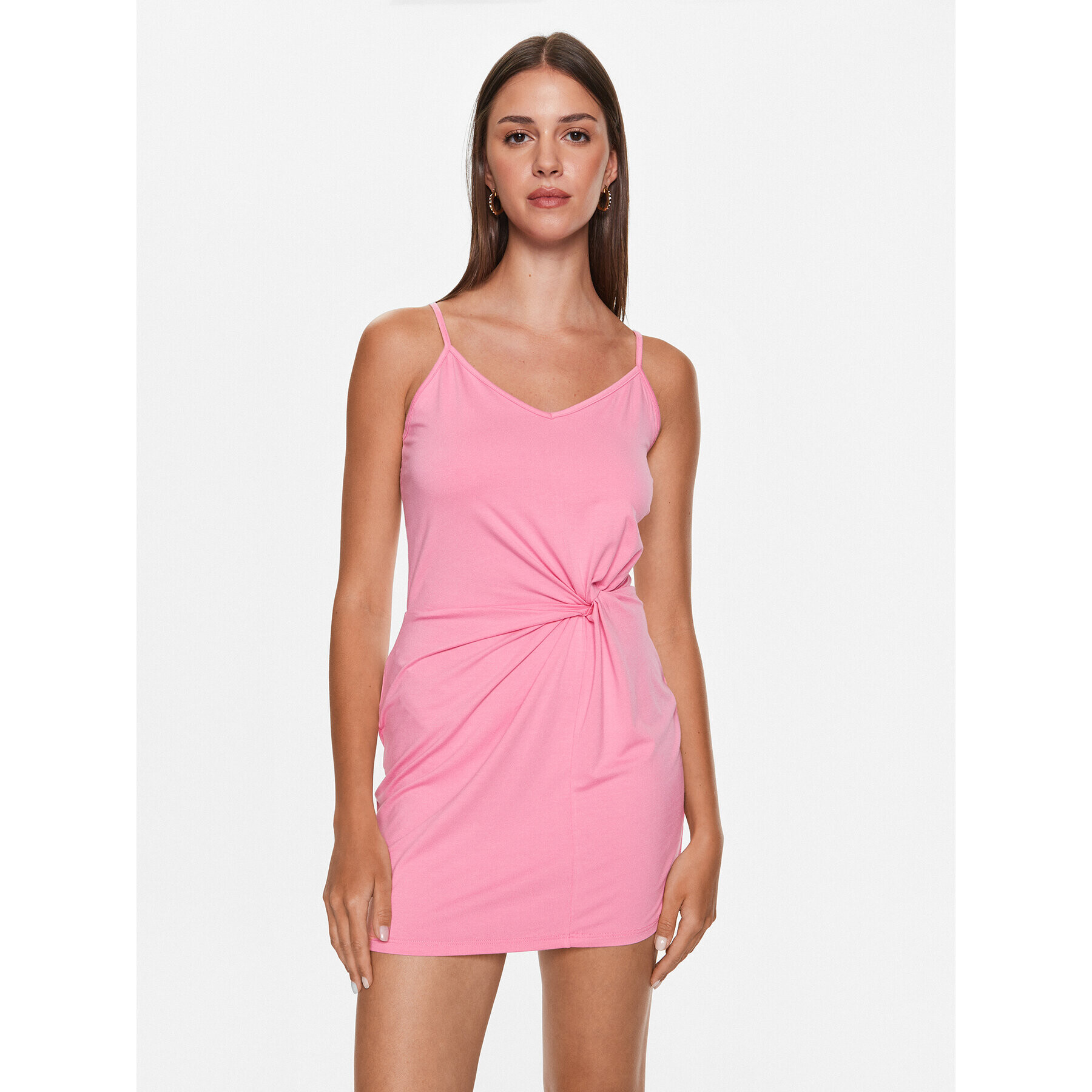 Edited Лятна рокля EDT6914002 Розов Fitted Fit - Pepit.bg