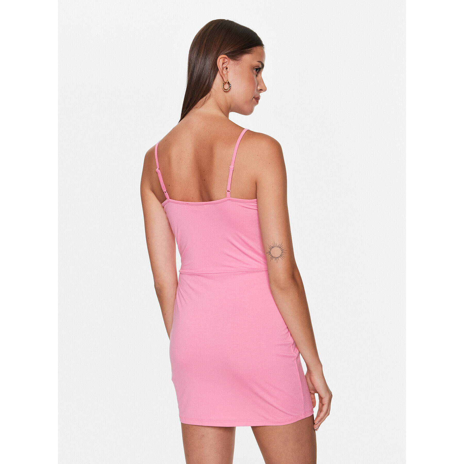 Edited Лятна рокля EDT6914002 Розов Fitted Fit - Pepit.bg
