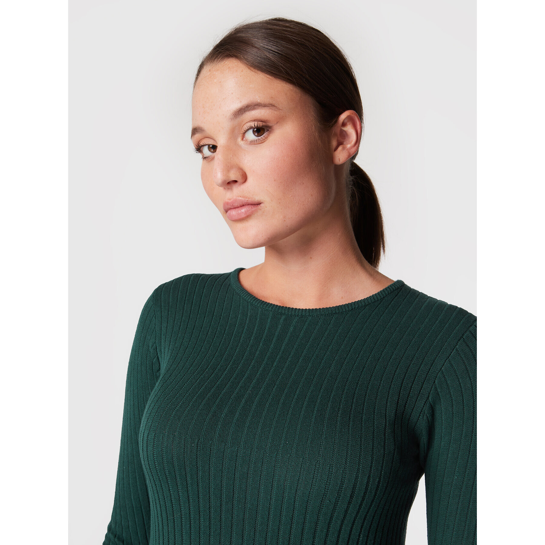 Edited Плетена рокля Katrin EDT2921008000003 Зелен Regular Fit - Pepit.bg
