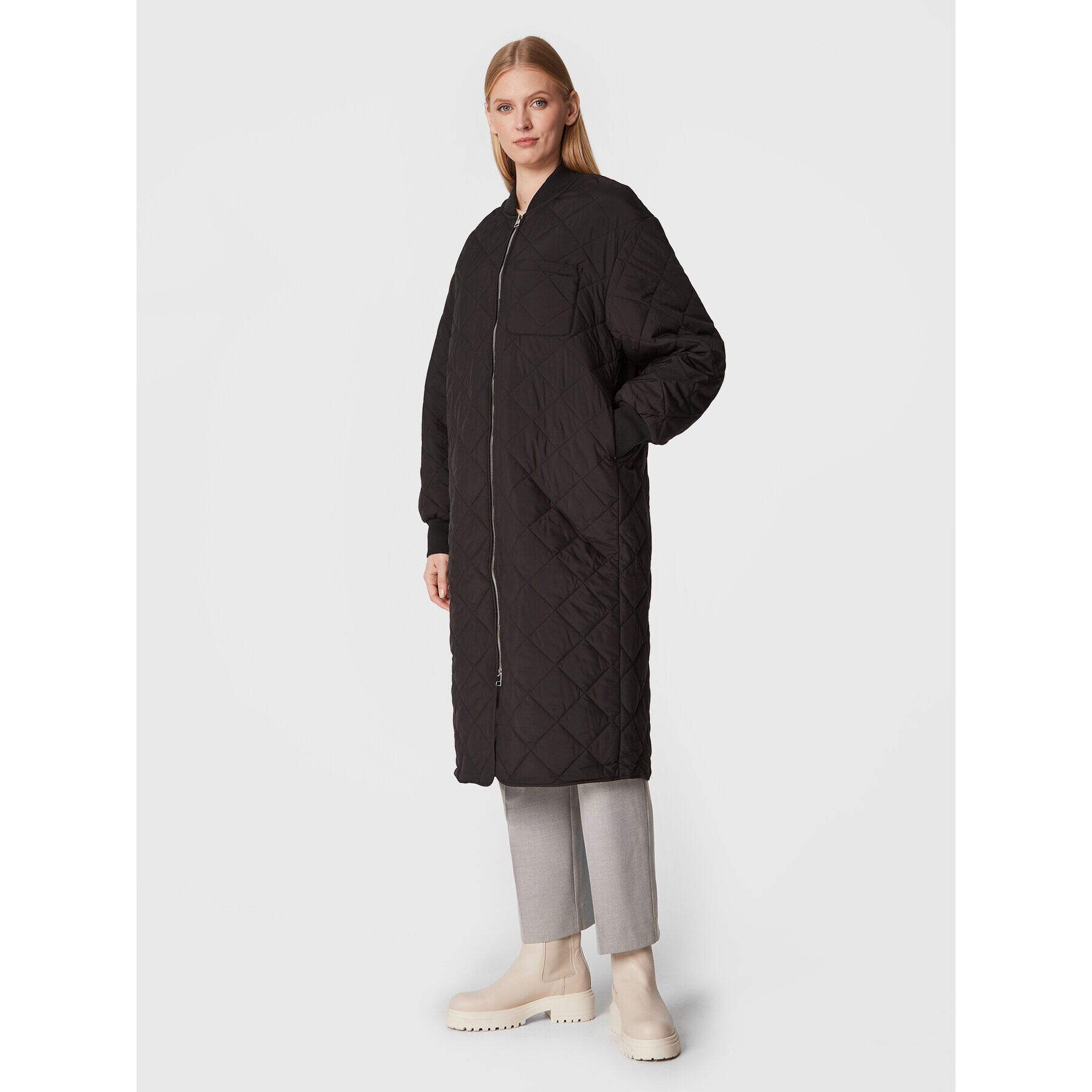 Edited Пухено яке Juno EDT6123001000002 Черен Regular Fit - Pepit.bg
