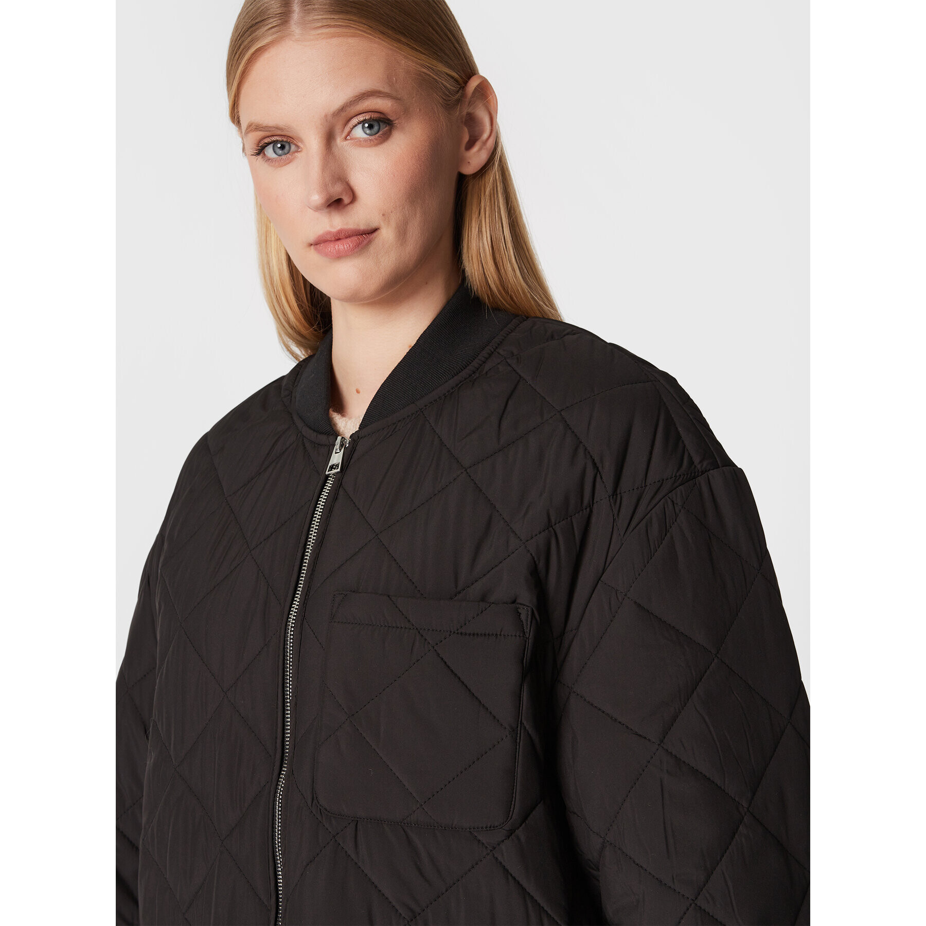 Edited Пухено яке Juno EDT6123001000002 Черен Regular Fit - Pepit.bg