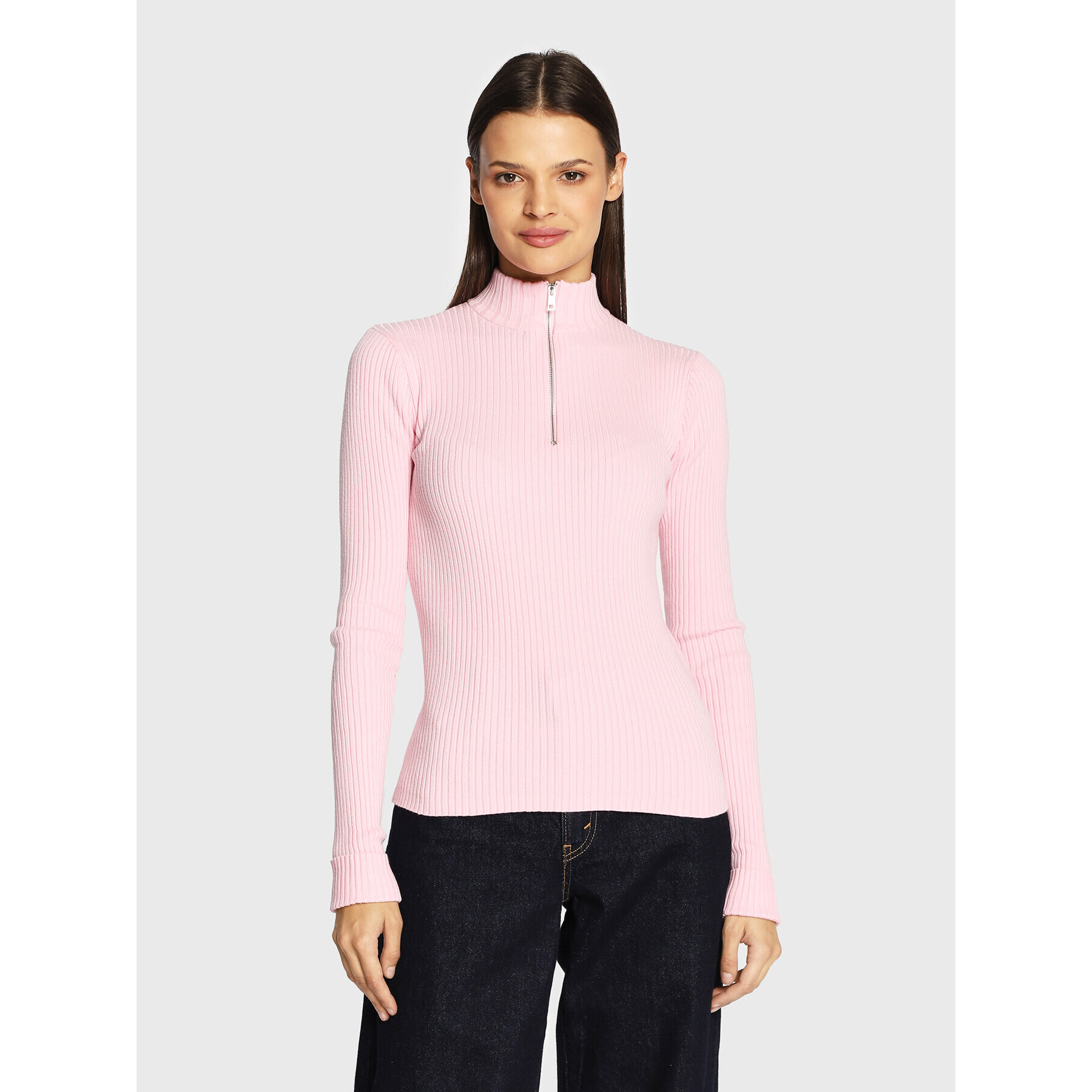 Edited Пуловер Alison EDT1546020000003 Розов Slim Fit - Pepit.bg