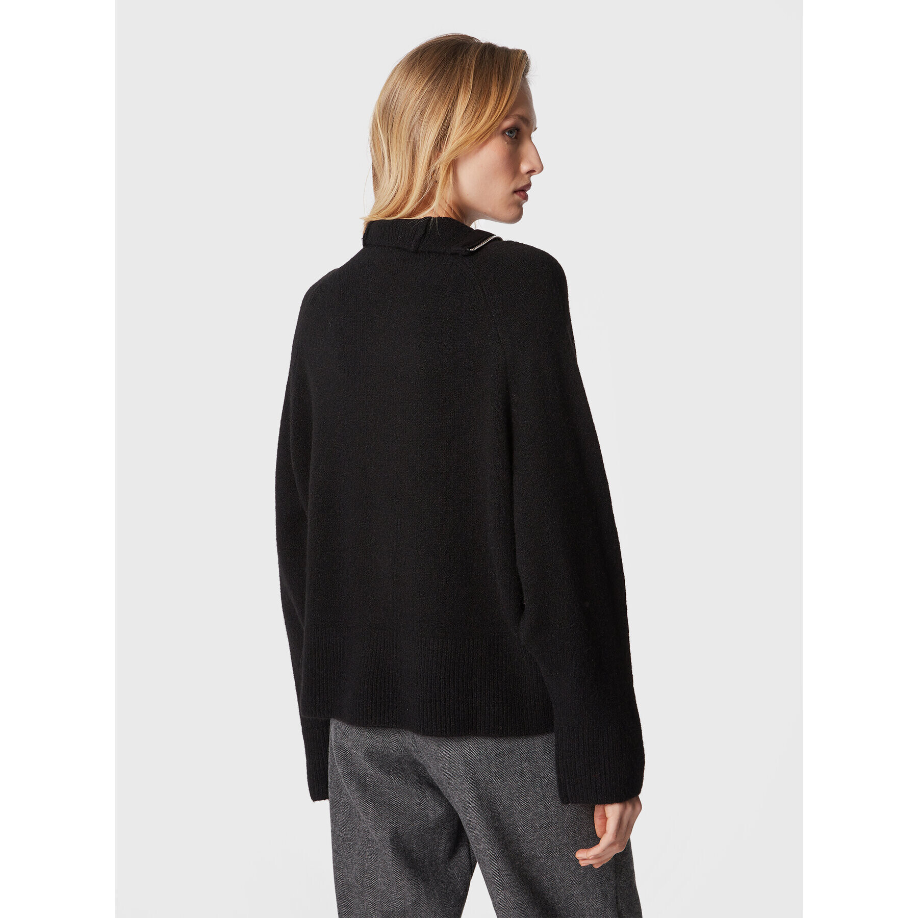 Edited Пуловер Xamira EDT6363001000002 Черен Relaxed Fit - Pepit.bg