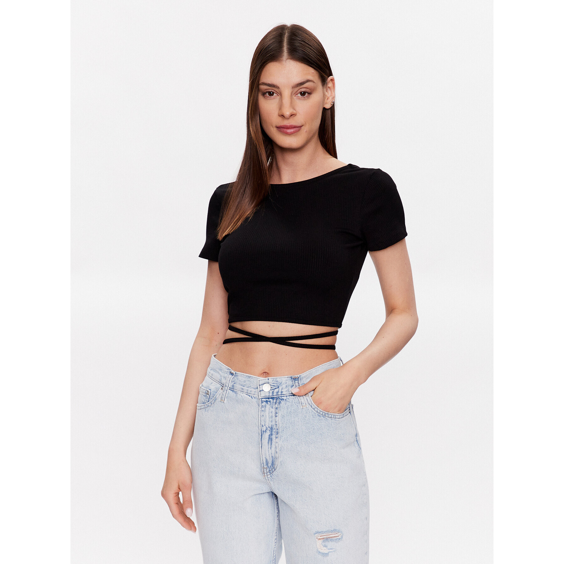 Edited топ EDT4241002 Черен Fitted Fit - Pepit.bg