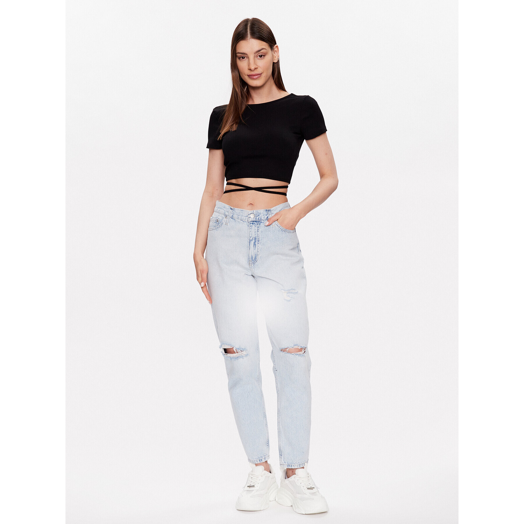 Edited топ EDT4241002 Черен Fitted Fit - Pepit.bg