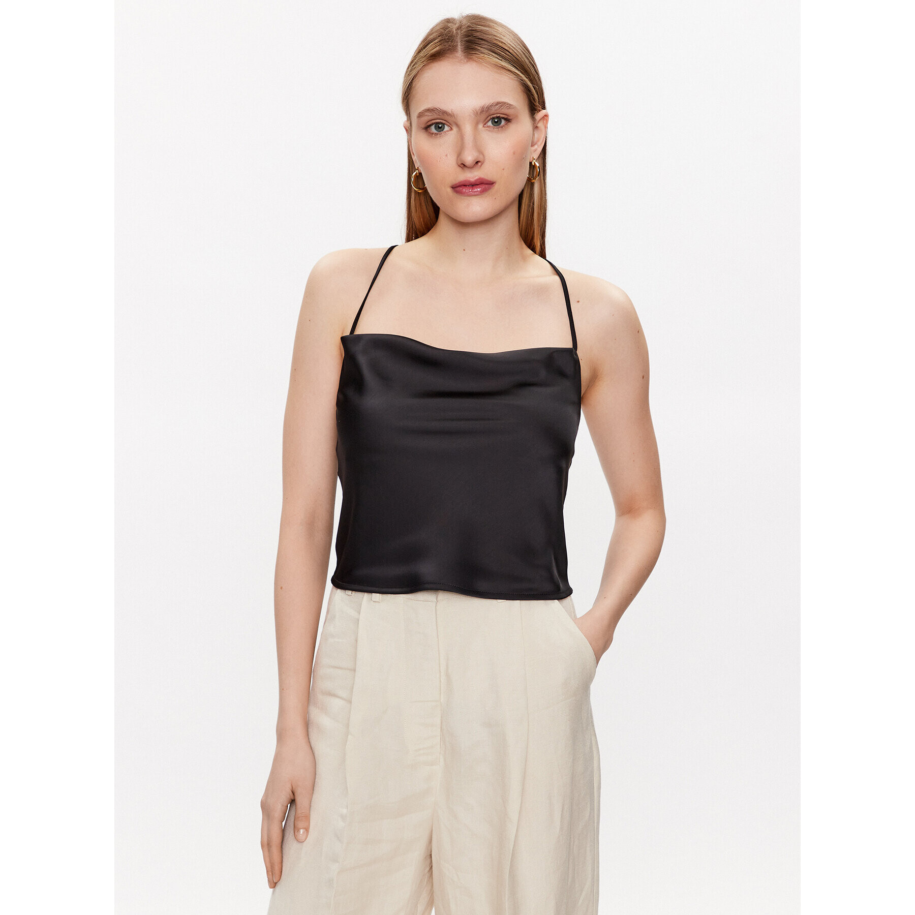 Edited топ EDT6900001 Черен Casual Fit - Pepit.bg
