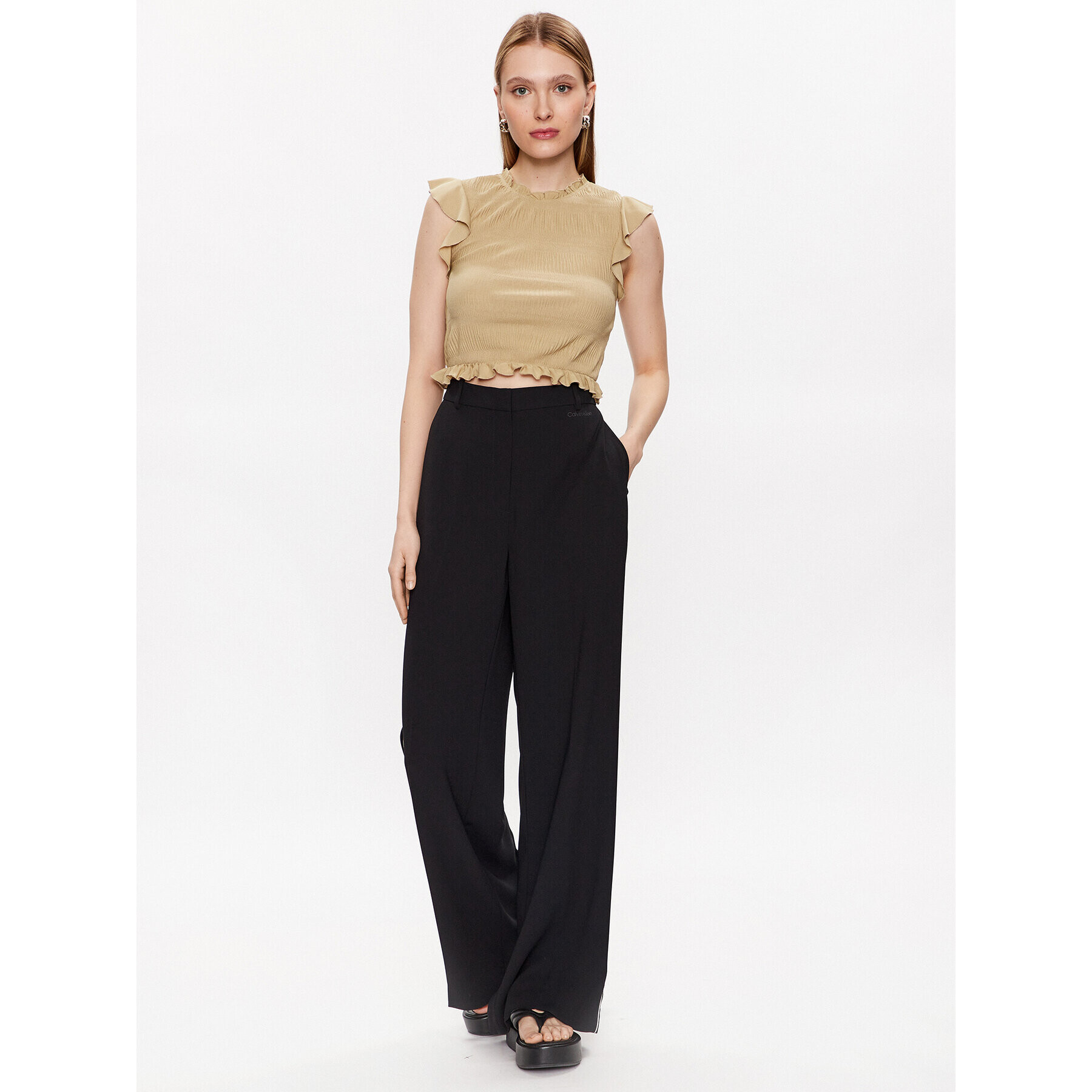 Edited топ EDT6951001 Бежов Fitted Fit - Pepit.bg
