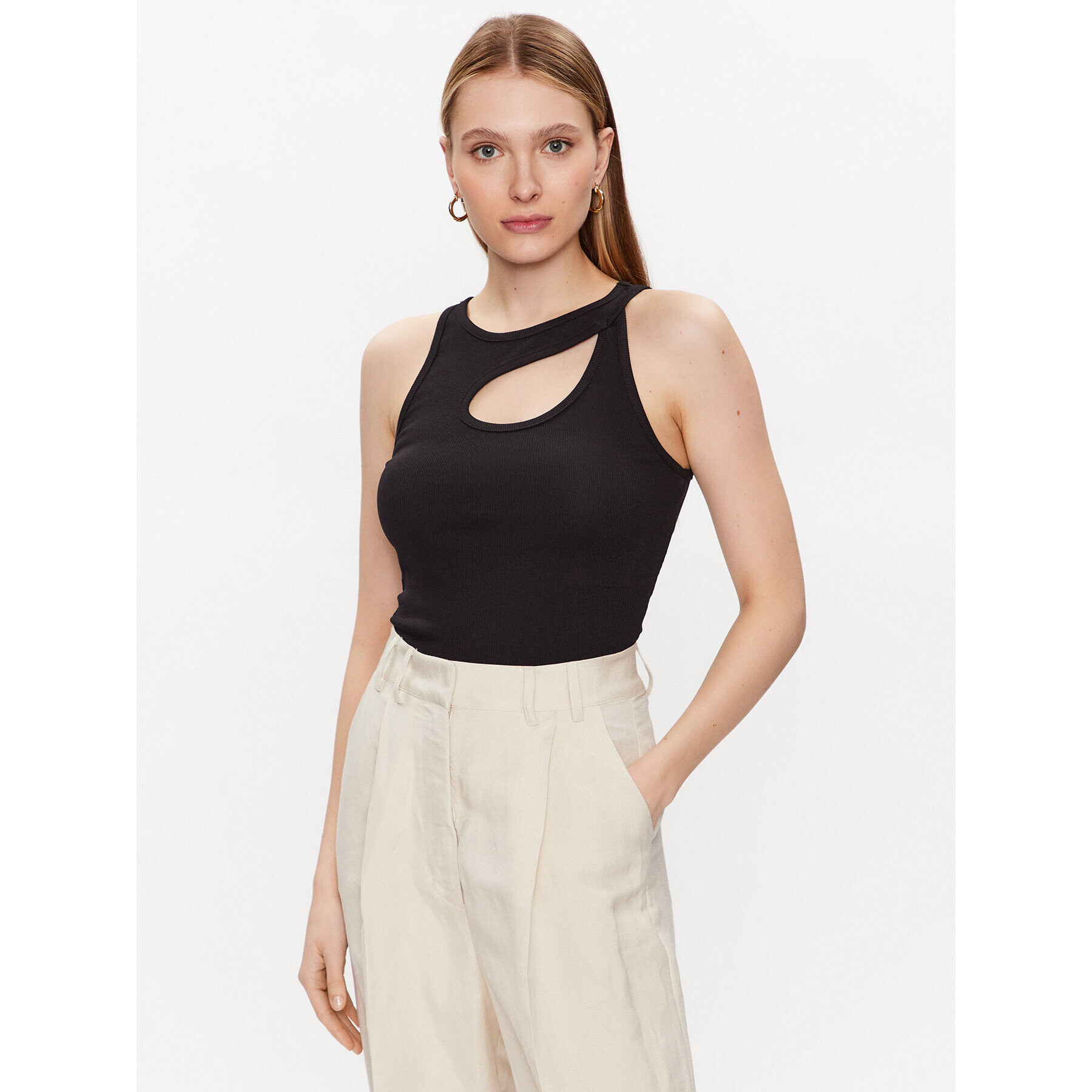 Edited топ EDT6976001 Черен Fitted Fit - Pepit.bg