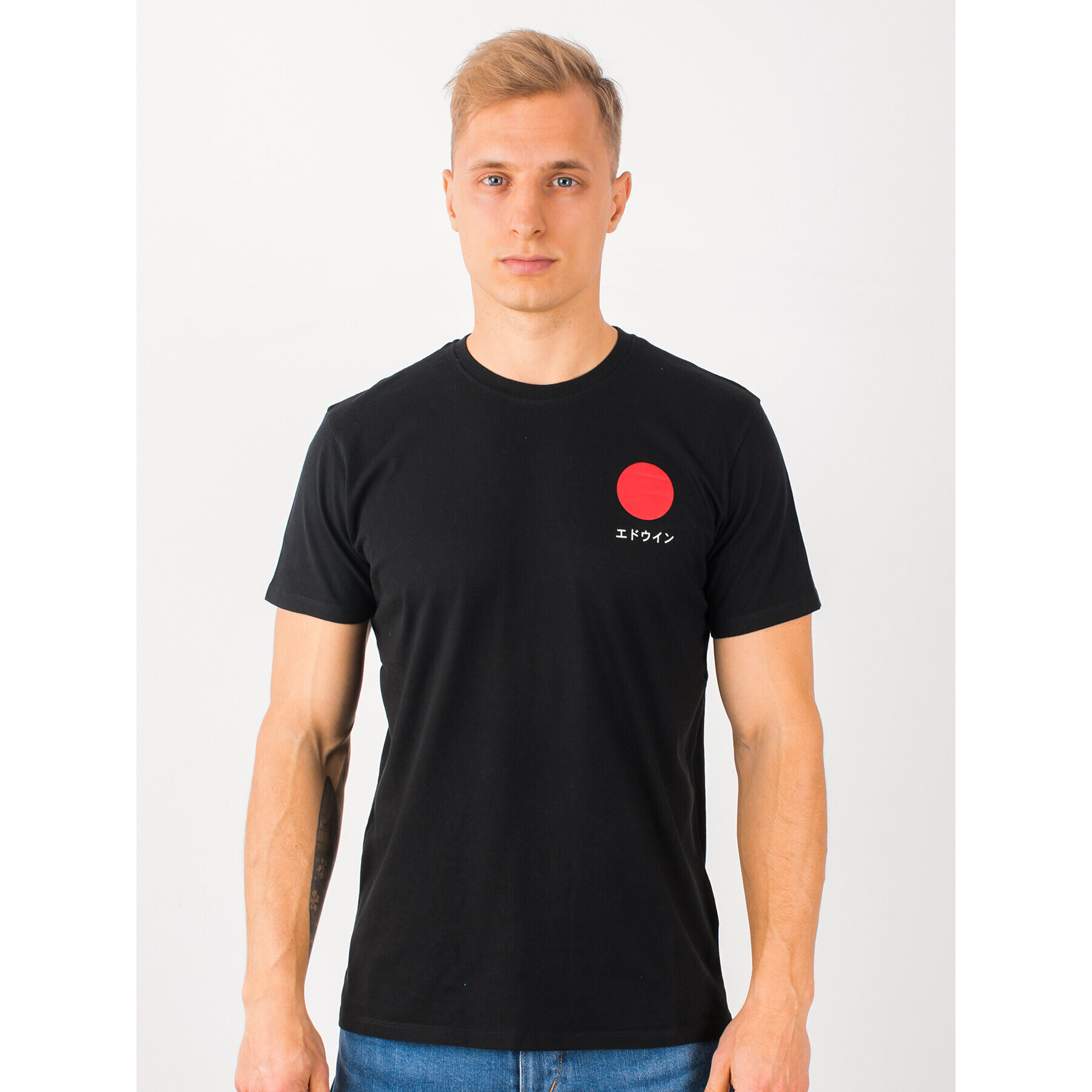 Edwin Тишърт Japanese Sun Ts I025020 TF10J94 8967 Черен Regular Fit - Pepit.bg