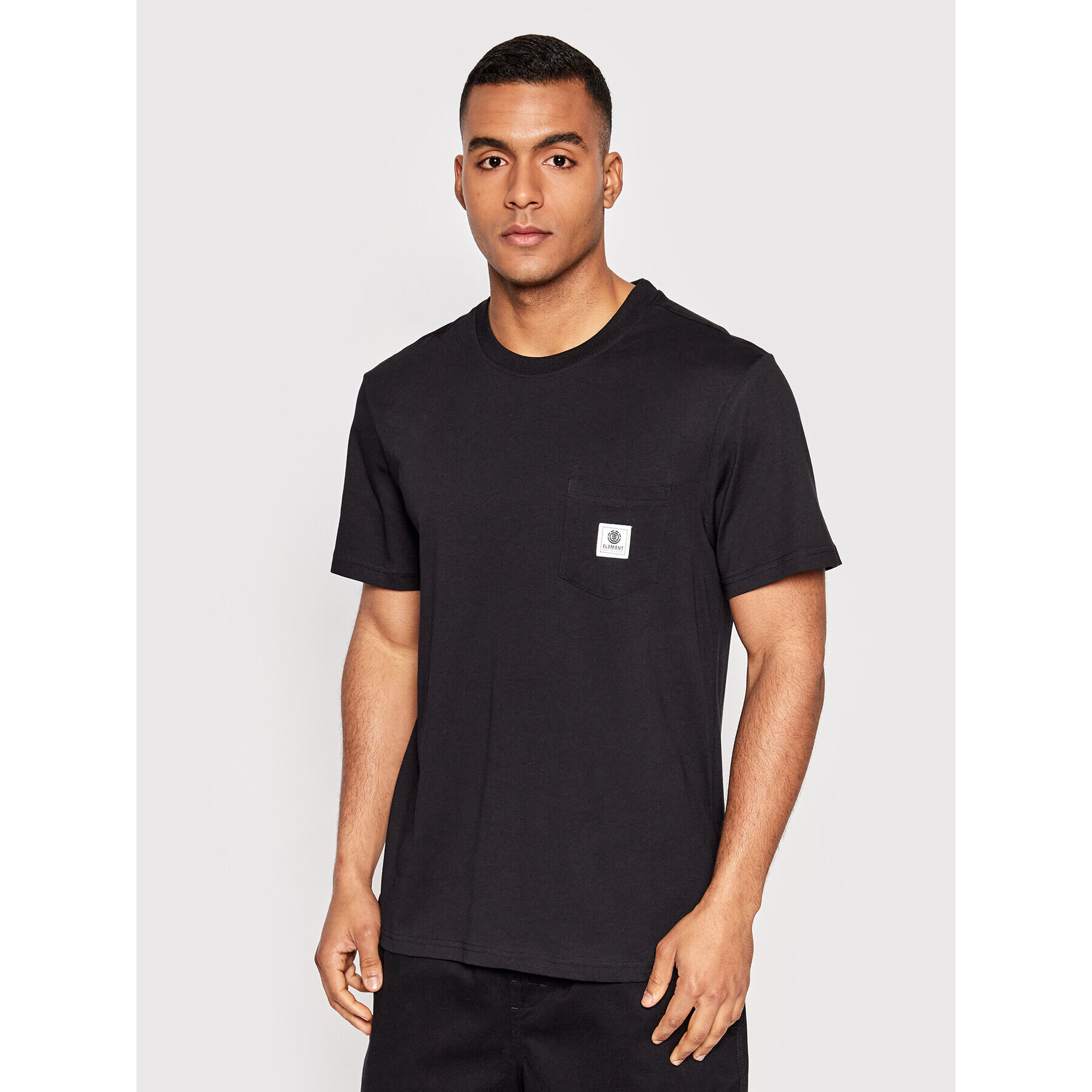 Element Тишърт Basic Pocket Label Z1SSI1 Черен Regular Fit - Pepit.bg