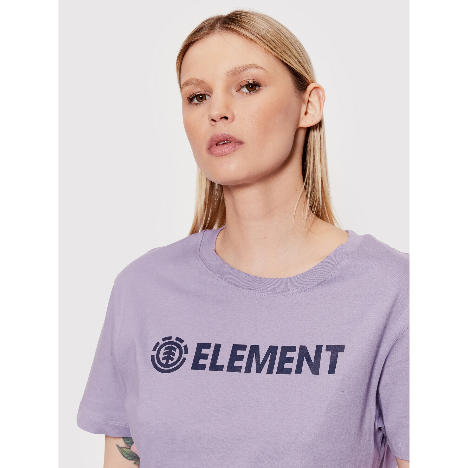 Element Тишърт Logo W3SSB7 Виолетов Regular Fit - Pepit.bg