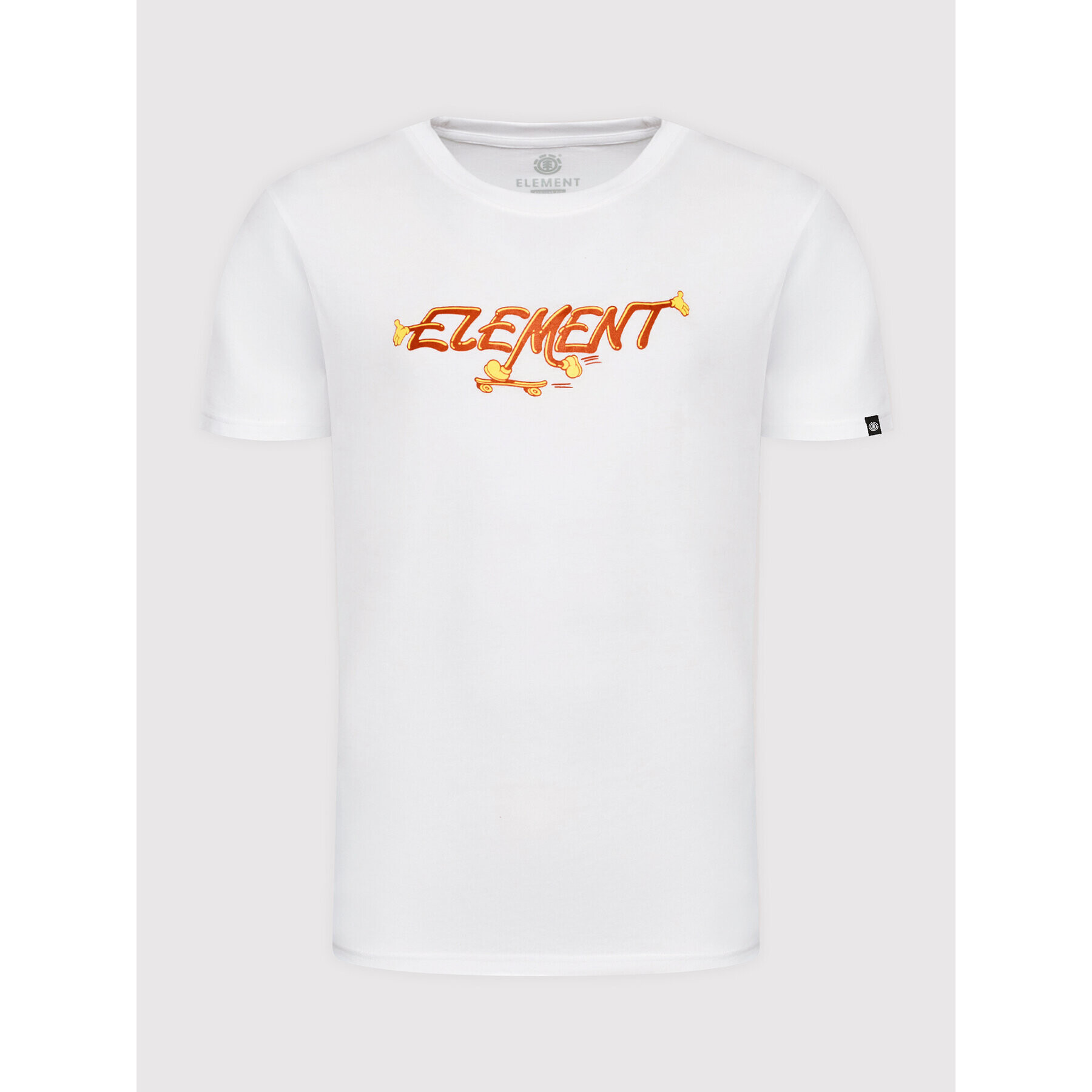 Element Тишърт Pusher C1SSK7 Бял Regular Fit - Pepit.bg