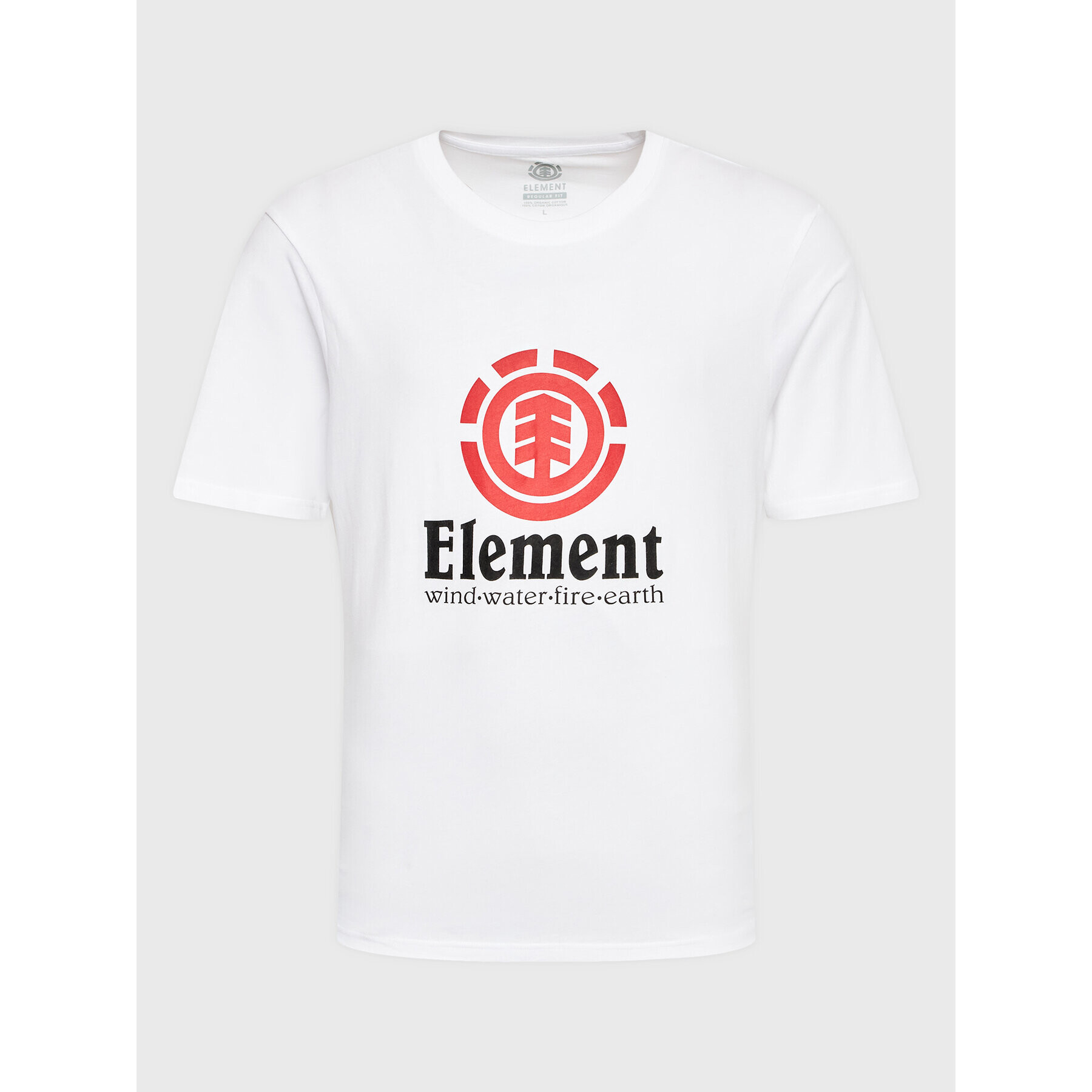 Element Тишърт Vertical ELYZT00152 Бял Regular Fit - Pepit.bg