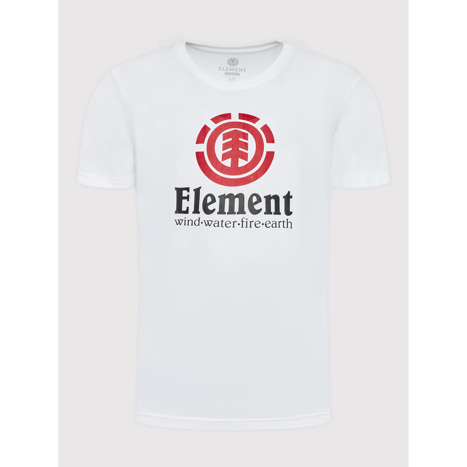 Element Тишърт Vertical Z1SSI4 Бял Regular Fit - Pepit.bg