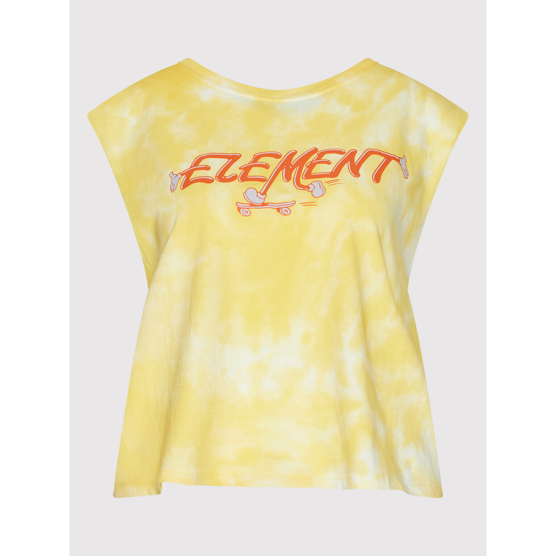 Element топ Skateman Muscle C3SGA8 Жълт Relaxed Fit - Pepit.bg