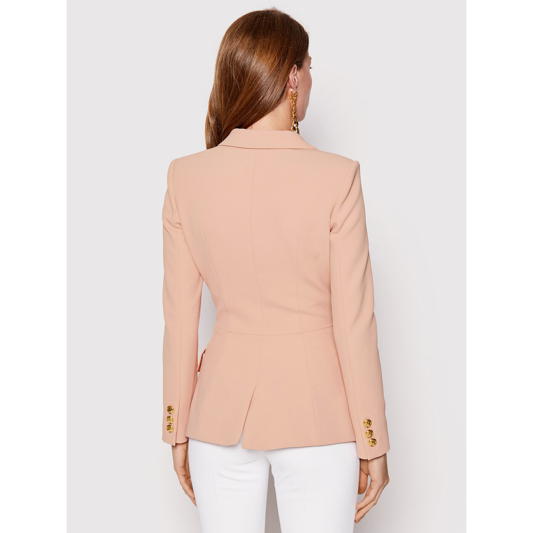 Elisabetta Franchi Блейзър GI-024-22E2-V540 Розов Regular Fit - Pepit.bg