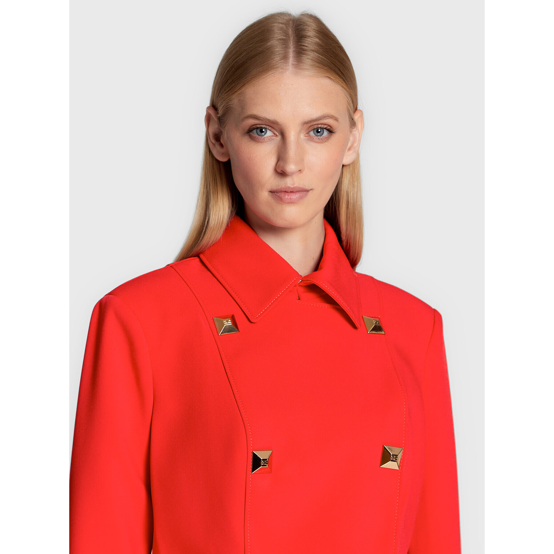 Elisabetta Franchi Сако GI-036-26E2-V580 Червен Regular Fit - Pepit.bg