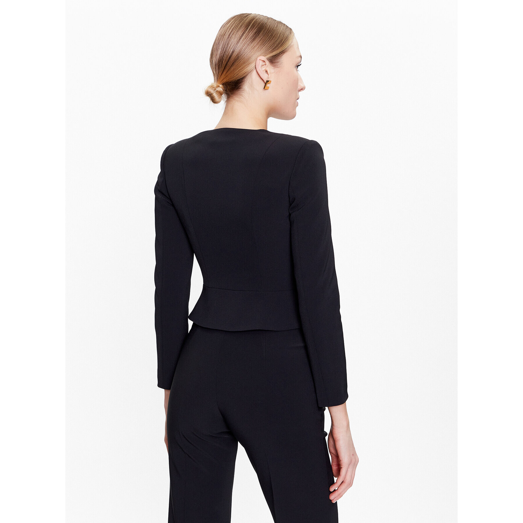 Elisabetta Franchi Сако GI-043-31E2-V500 Черен Regular Fit - Pepit.bg