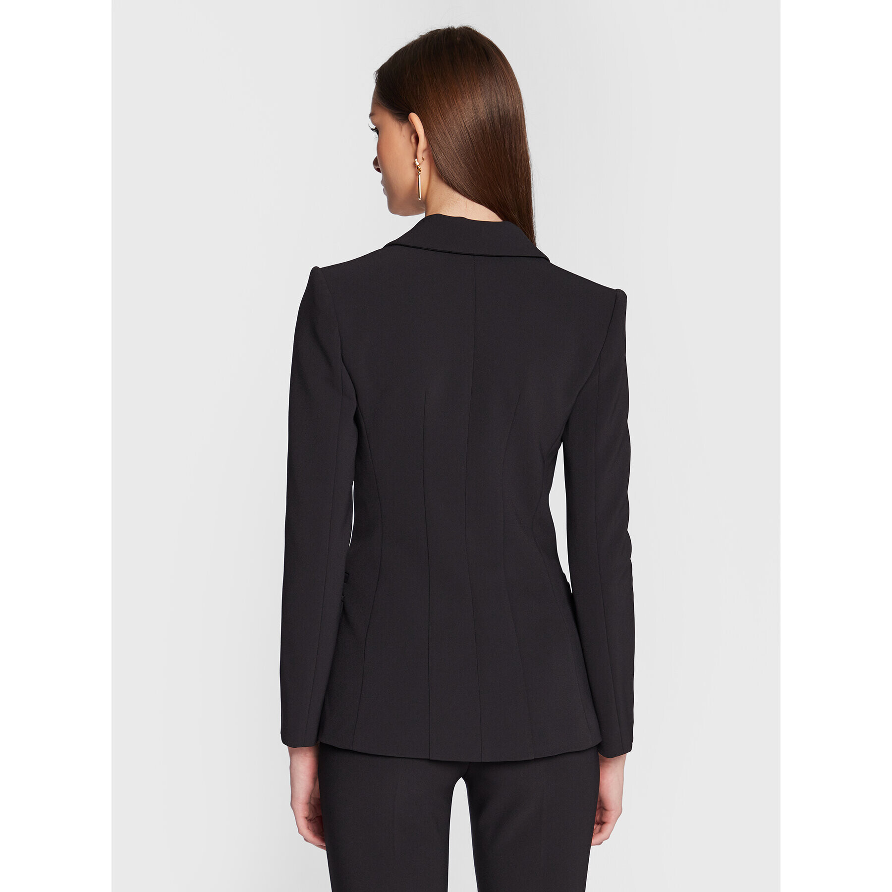 Elisabetta Franchi Сако GI-047-31E2-V450 Черен Slim Fit - Pepit.bg