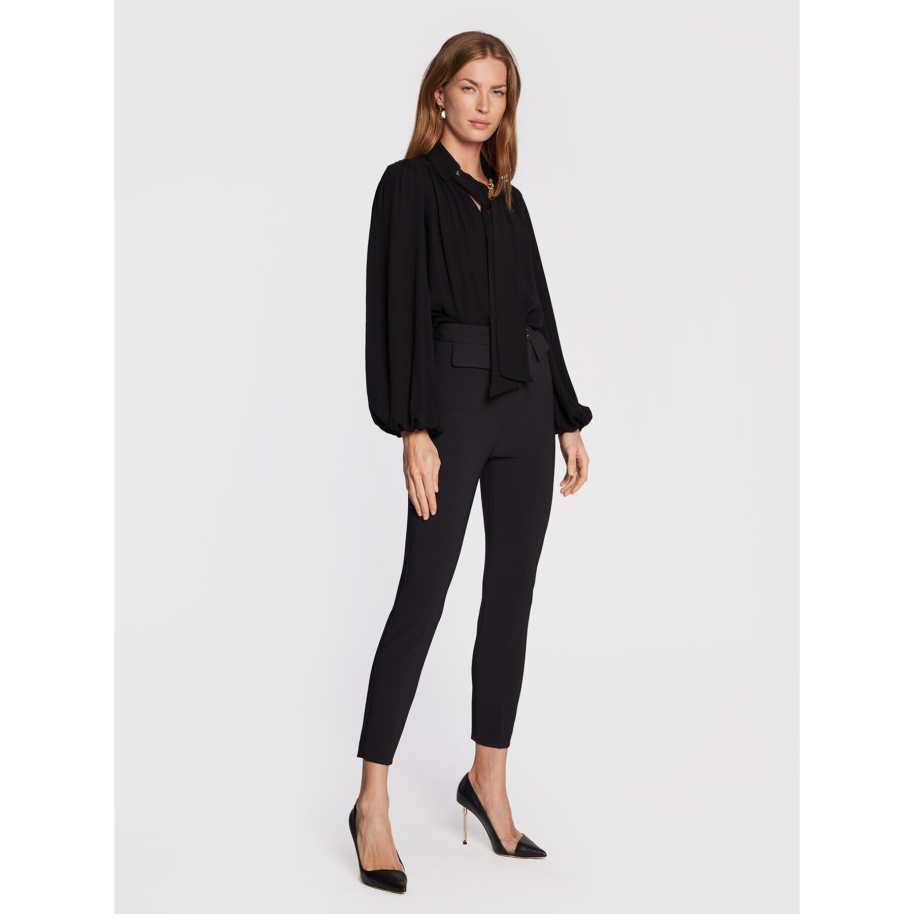 Elisabetta Franchi Блуза CA-002-26E2-V320 Черен Regular Fit - Pepit.bg