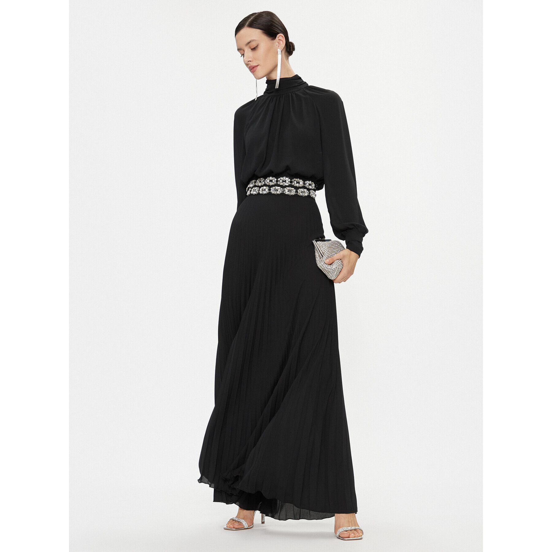 Elisabetta Franchi Блуза CA-011-37E2-V380 Черен Regular Fit - Pepit.bg
