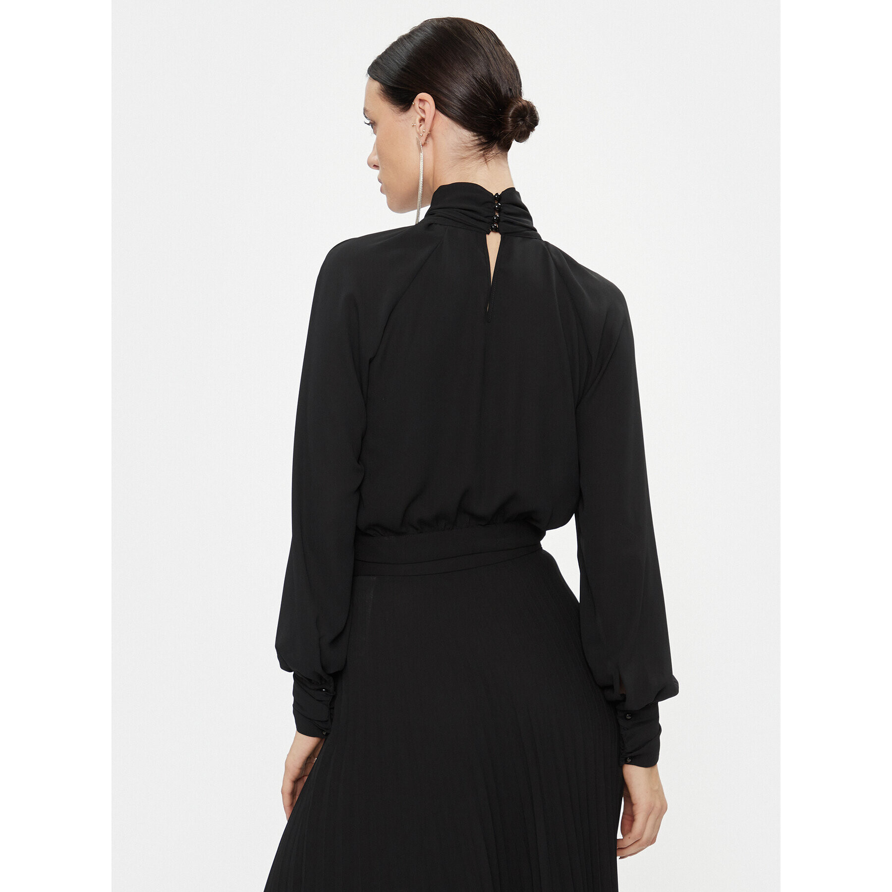 Elisabetta Franchi Блуза CA-011-37E2-V380 Черен Regular Fit - Pepit.bg