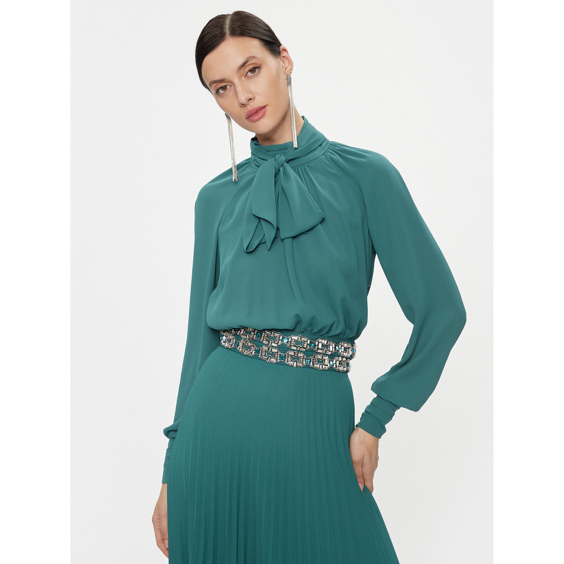 Elisabetta Franchi Блуза CA-011-37E2-V380 Син Regular Fit - Pepit.bg
