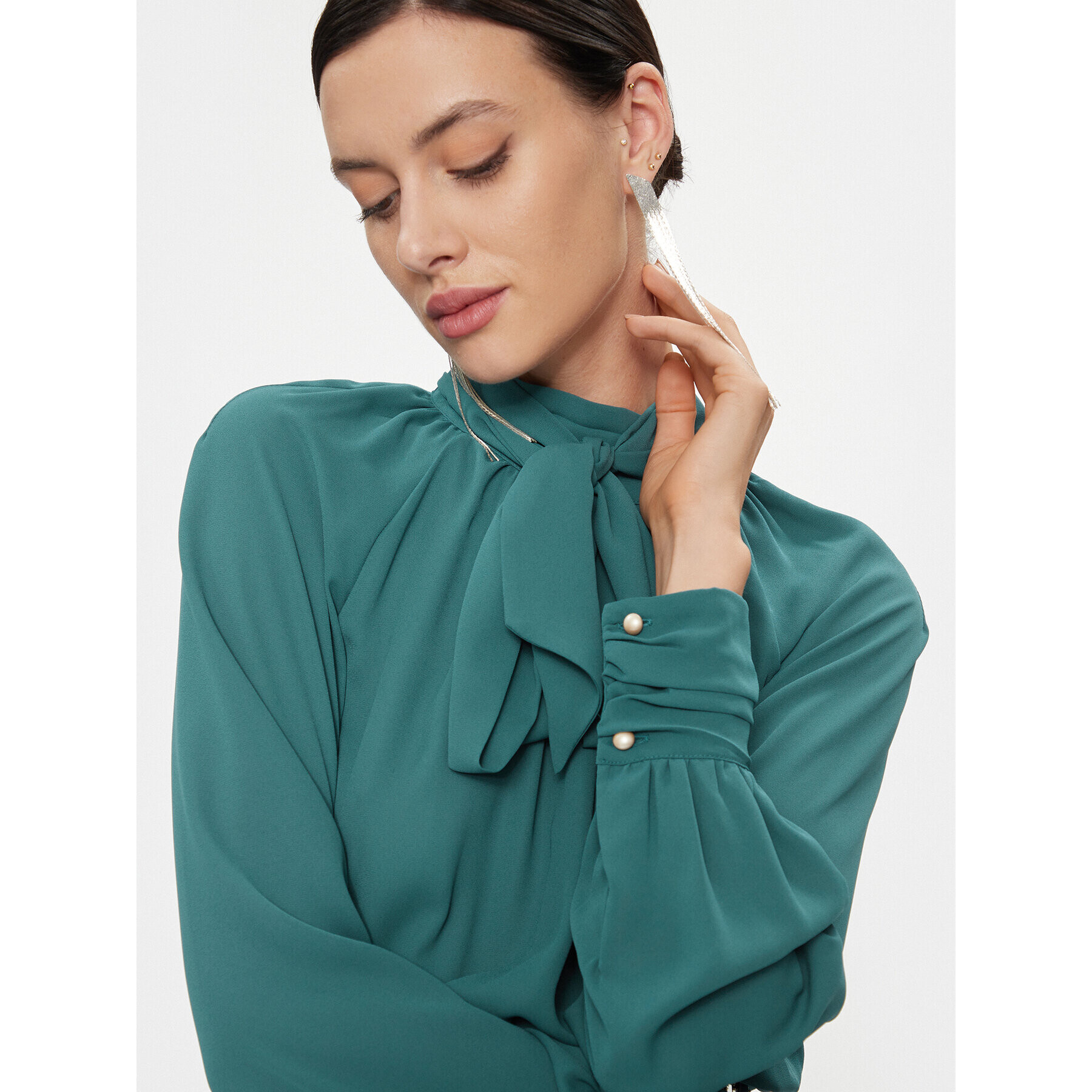 Elisabetta Franchi Блуза CA-011-37E2-V380 Син Regular Fit - Pepit.bg