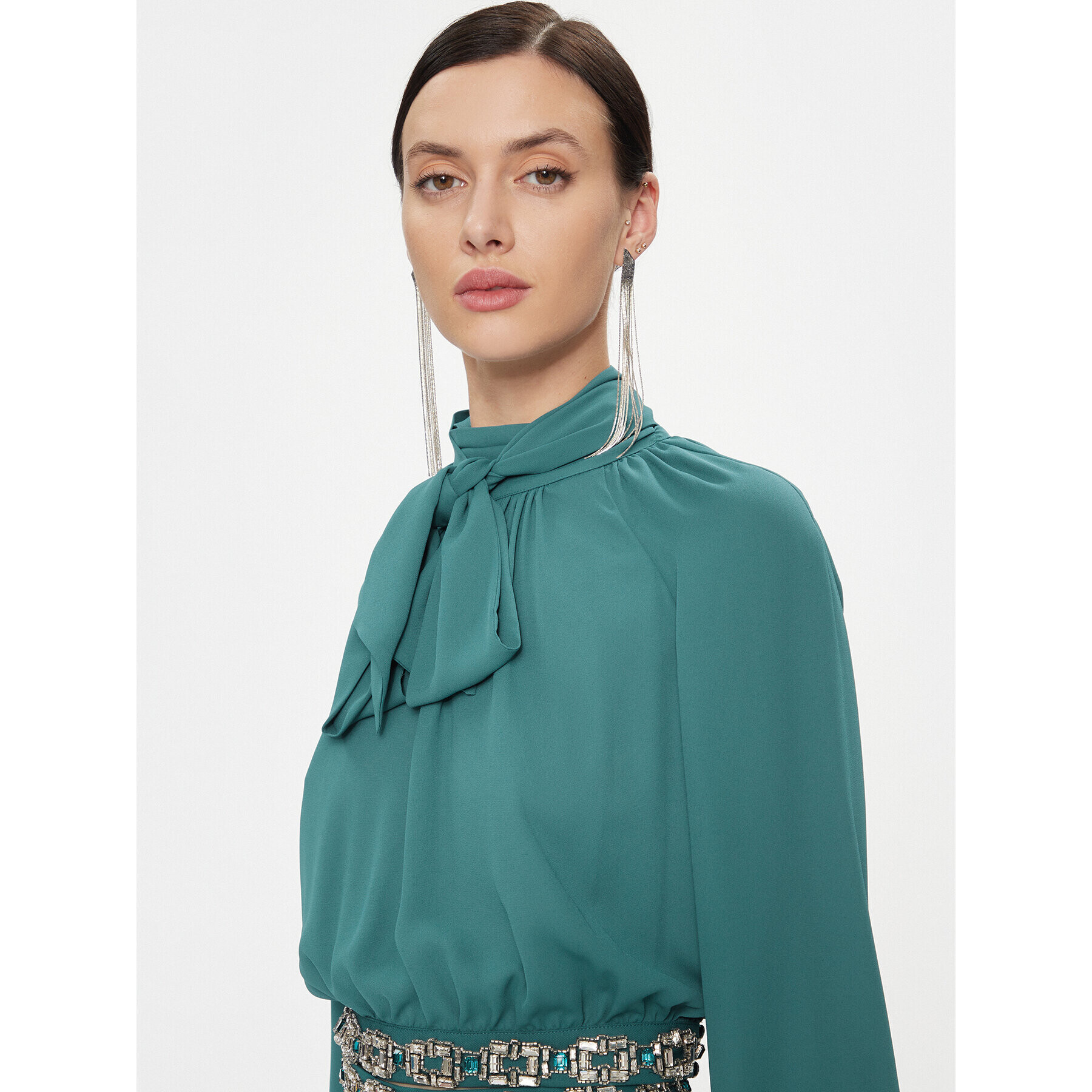 Elisabetta Franchi Блуза CA-011-37E2-V380 Син Regular Fit - Pepit.bg