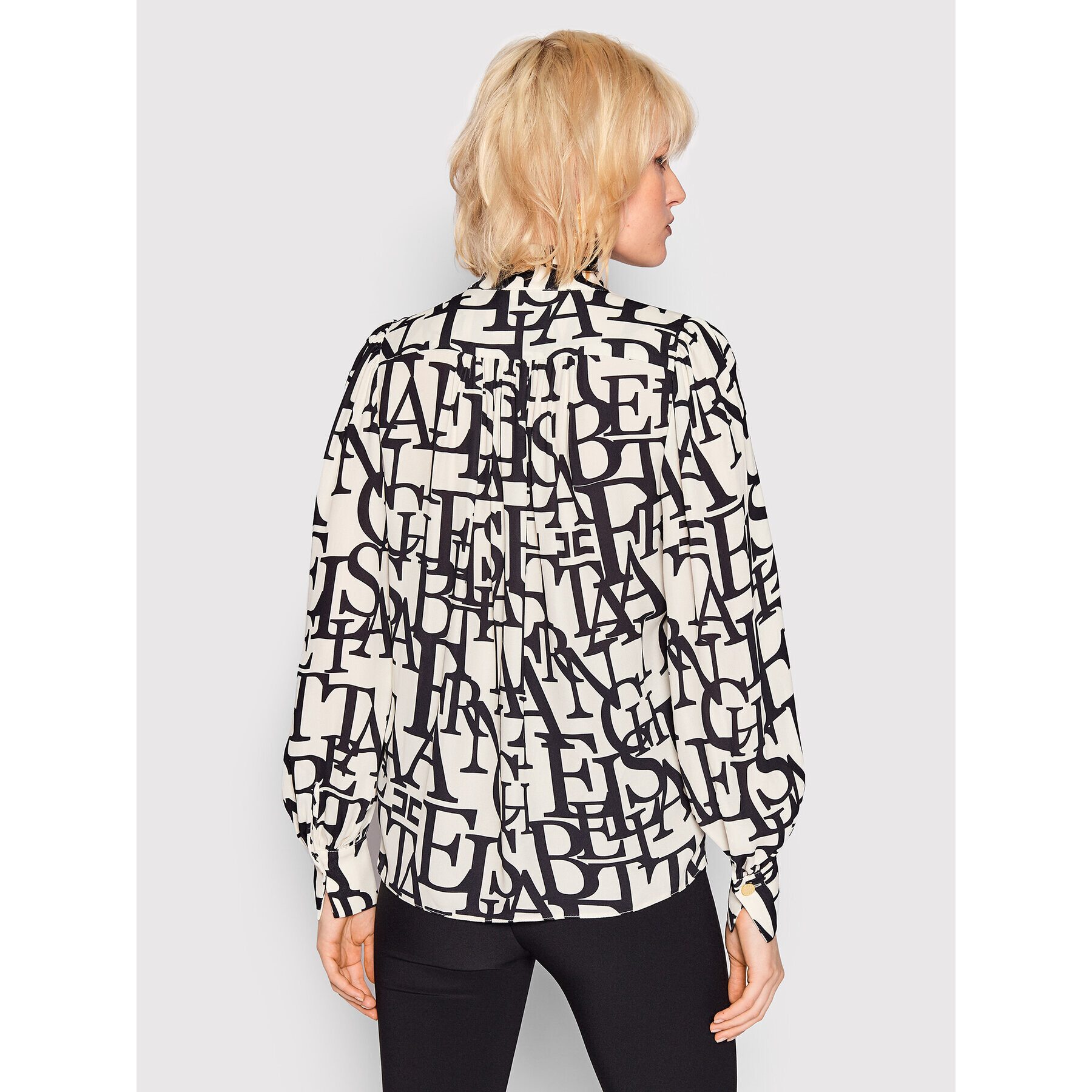 Elisabetta Franchi Блуза CA-039-26E2-V320 Бял Regular Fit - Pepit.bg