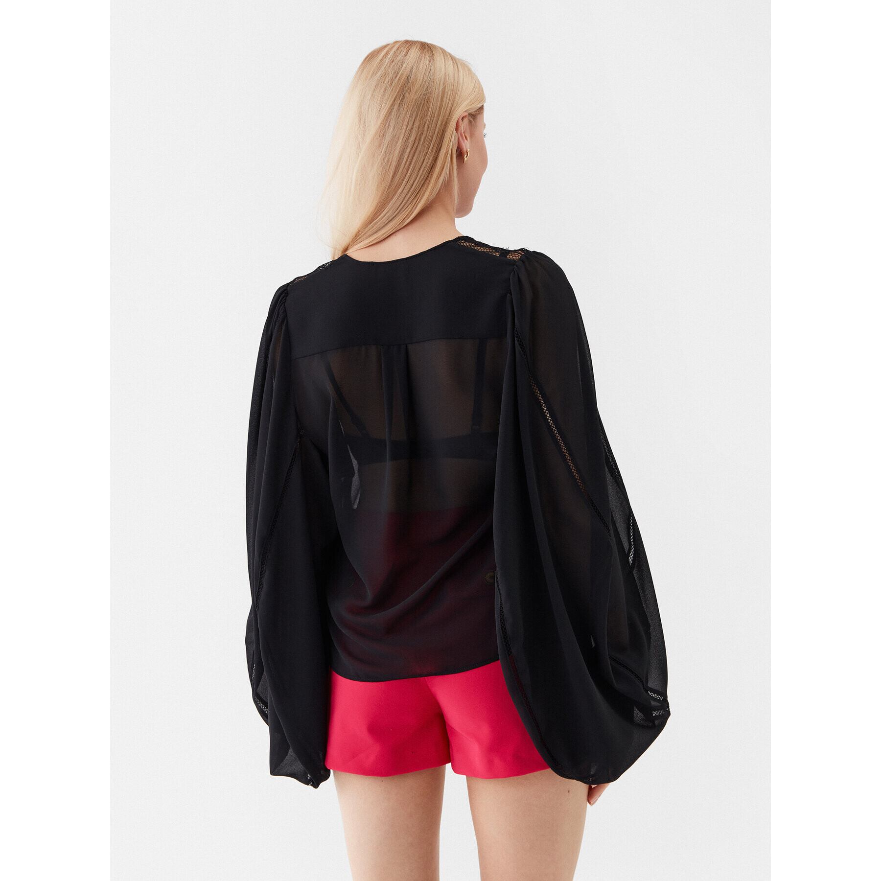 Elisabetta Franchi Блуза CA-051-32E2-V440 Черен Regular Fit - Pepit.bg