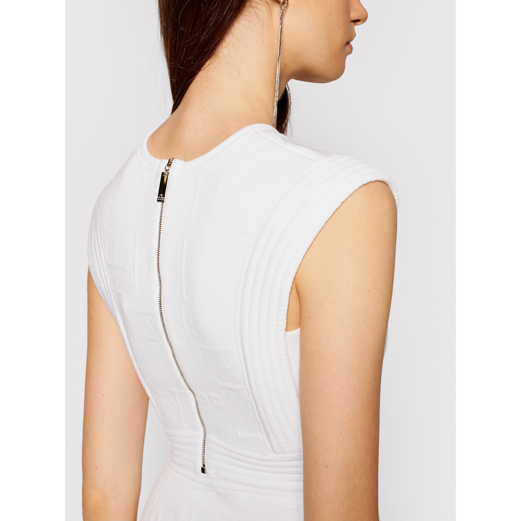 Elisabetta Franchi Блуза TK-27Q-11E2-V340 Бял Slim Fit - Pepit.bg
