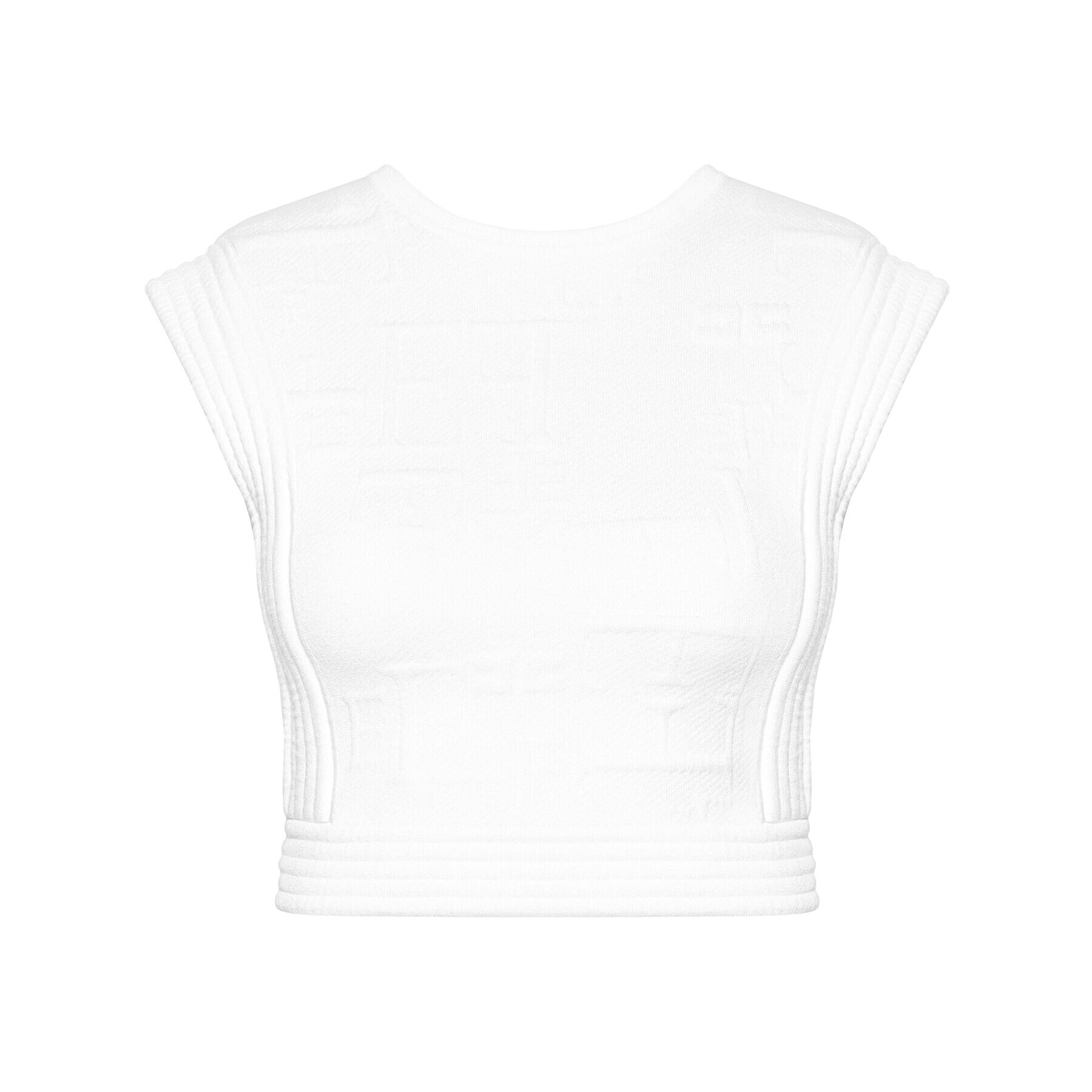 Elisabetta Franchi Блуза TK-27Q-11E2-V340 Бял Slim Fit - Pepit.bg