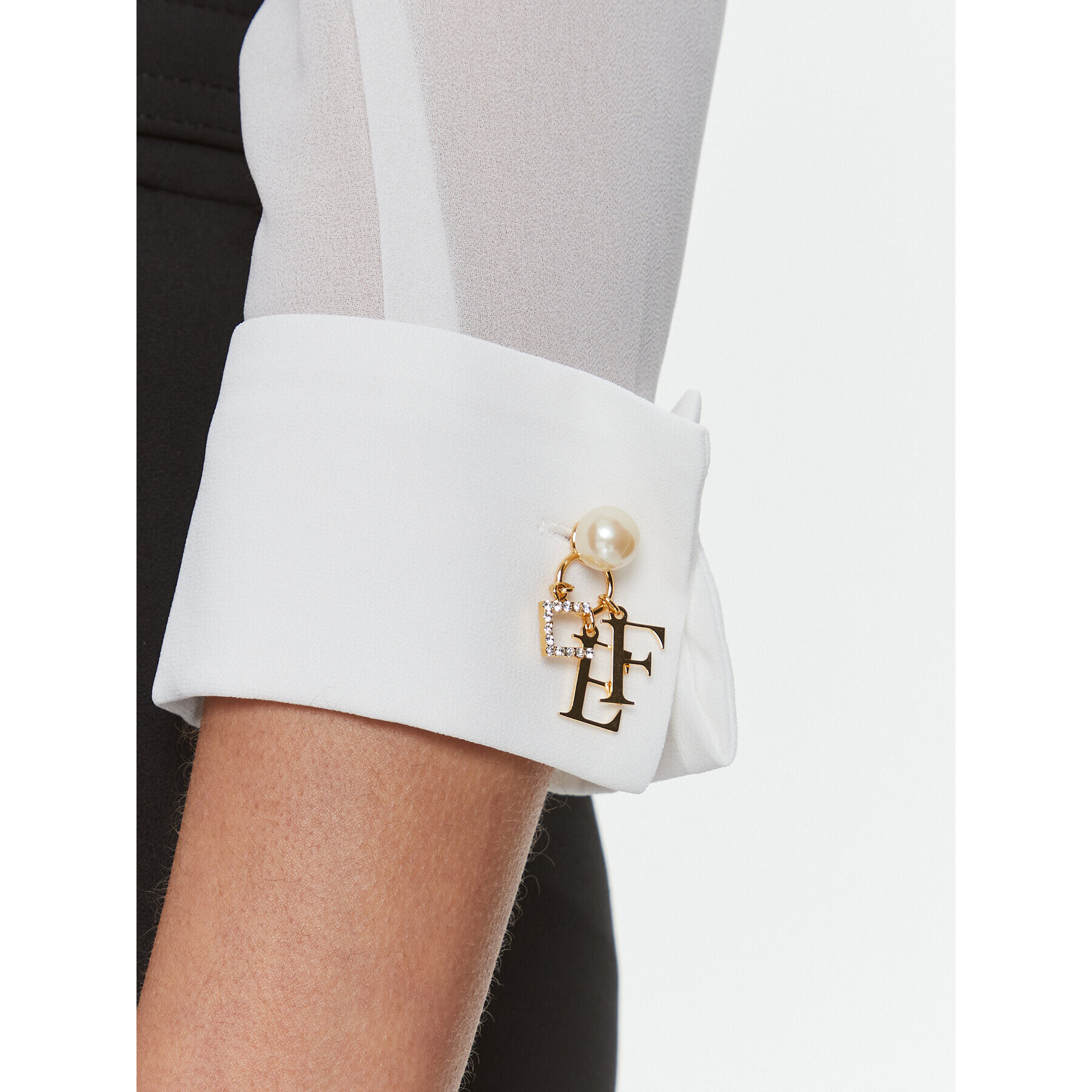 Elisabetta Franchi Боди CB-009-37E2-V380 Бял Regular Fit - Pepit.bg