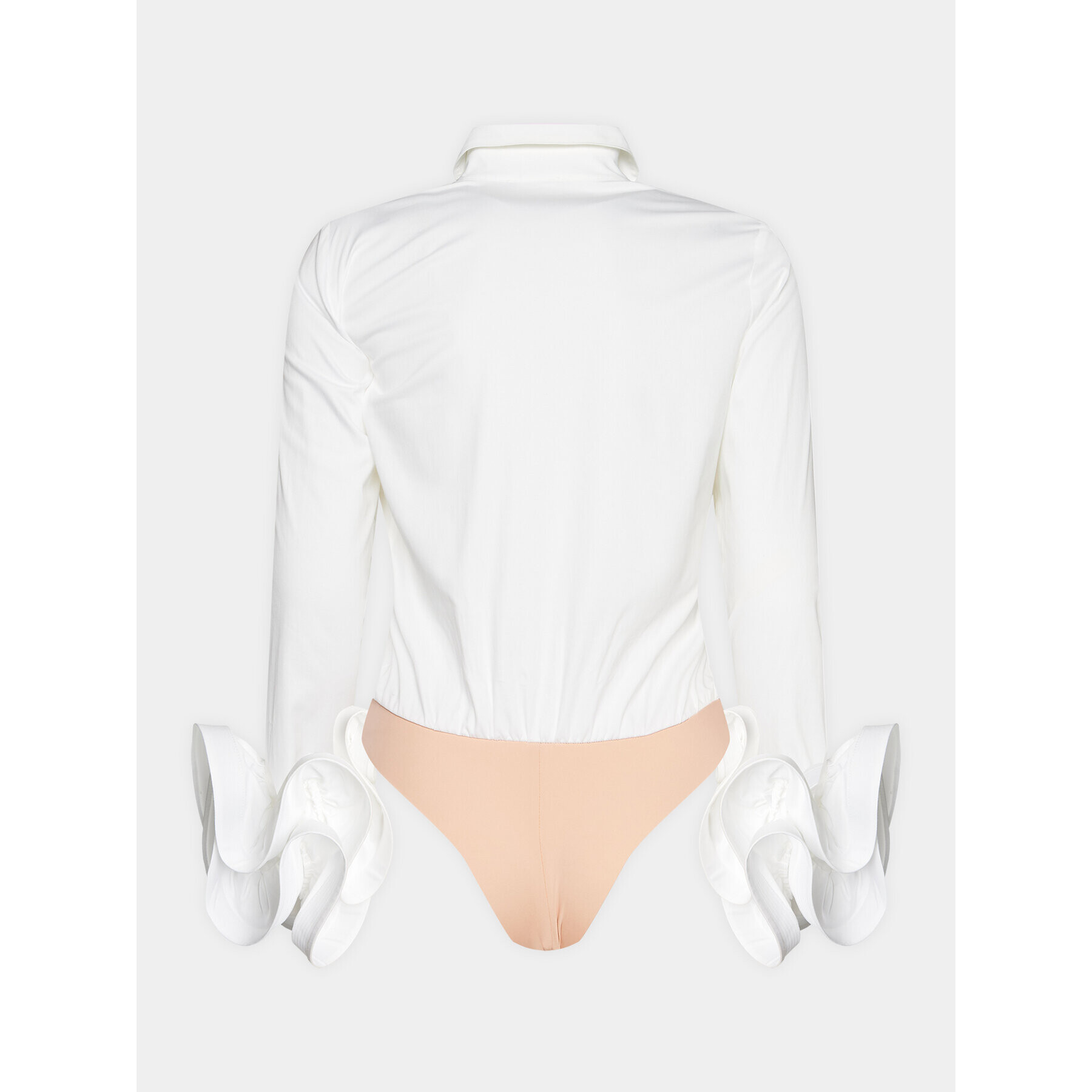 Elisabetta Franchi Боди CB-010-37E2-V440 Бял Regular Fit - Pepit.bg