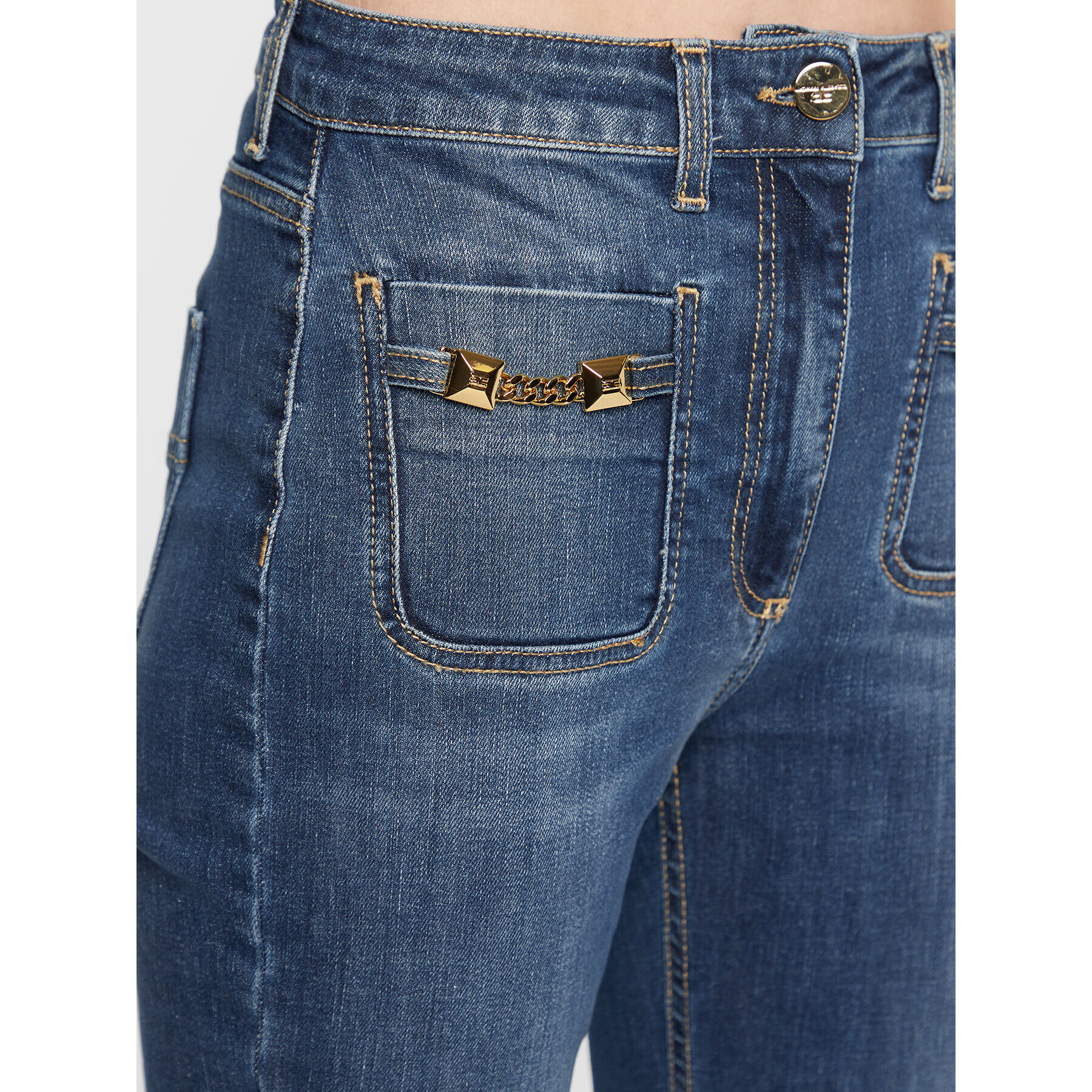Elisabetta Franchi Дънки PJ-64S-26E2-V280 Син Slim Fit - Pepit.bg