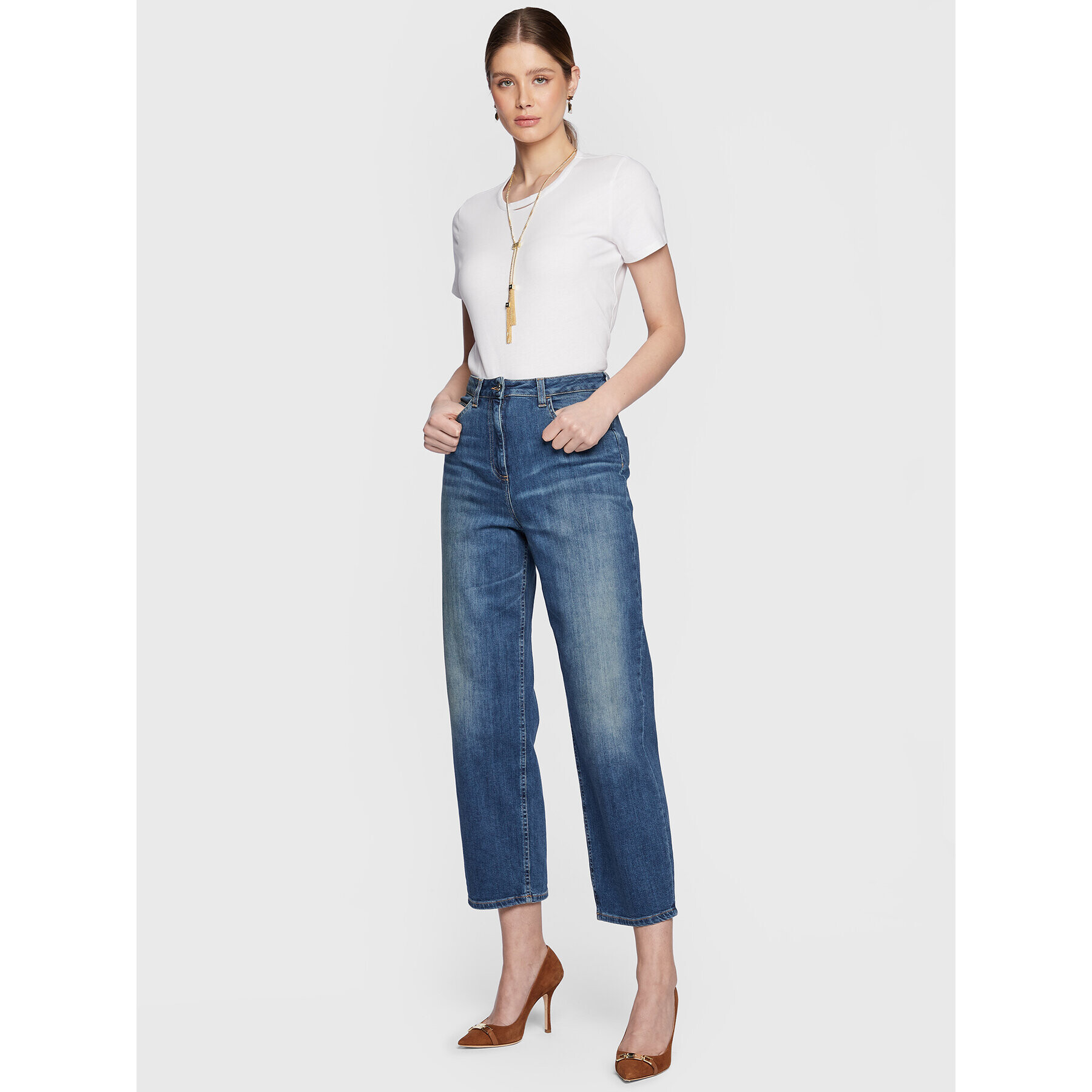 Elisabetta Franchi Дънки PJ-80I-31E2-V320 Син Regular Fit - Pepit.bg
