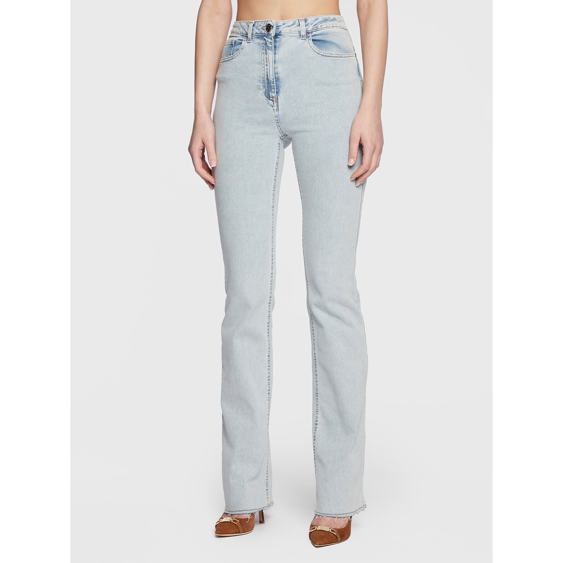Elisabetta Franchi Дънки PJ-81I-31E2-V320 Син Slim Fit - Pepit.bg