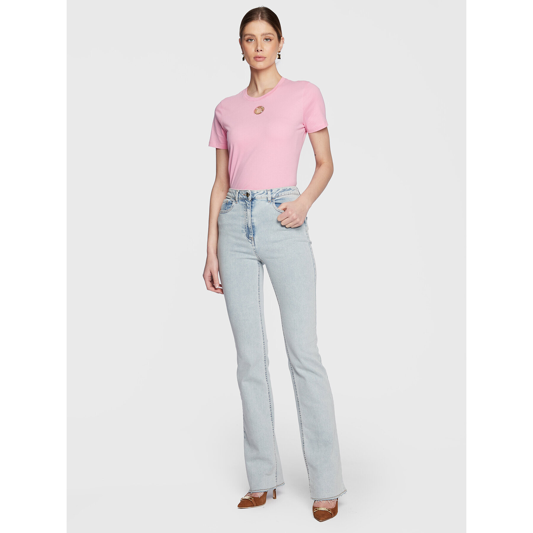 Elisabetta Franchi Дънки PJ-81I-31E2-V320 Син Slim Fit - Pepit.bg