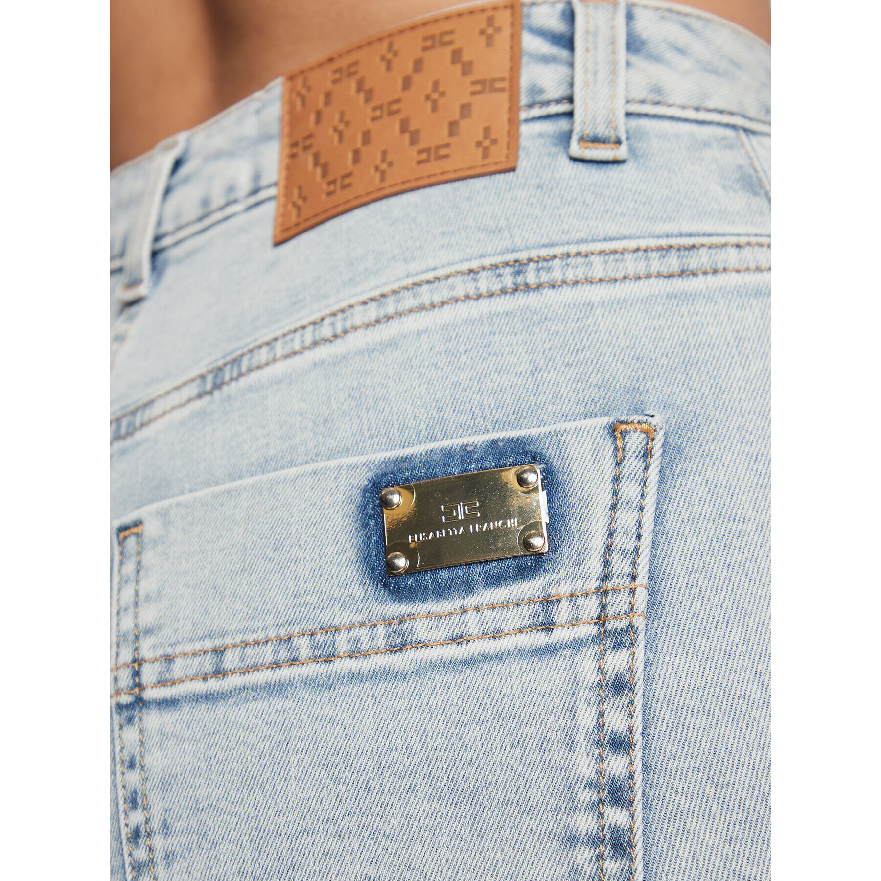 Elisabetta Franchi Дънки PJ-81I-31E2-V320 Син Slim Fit - Pepit.bg