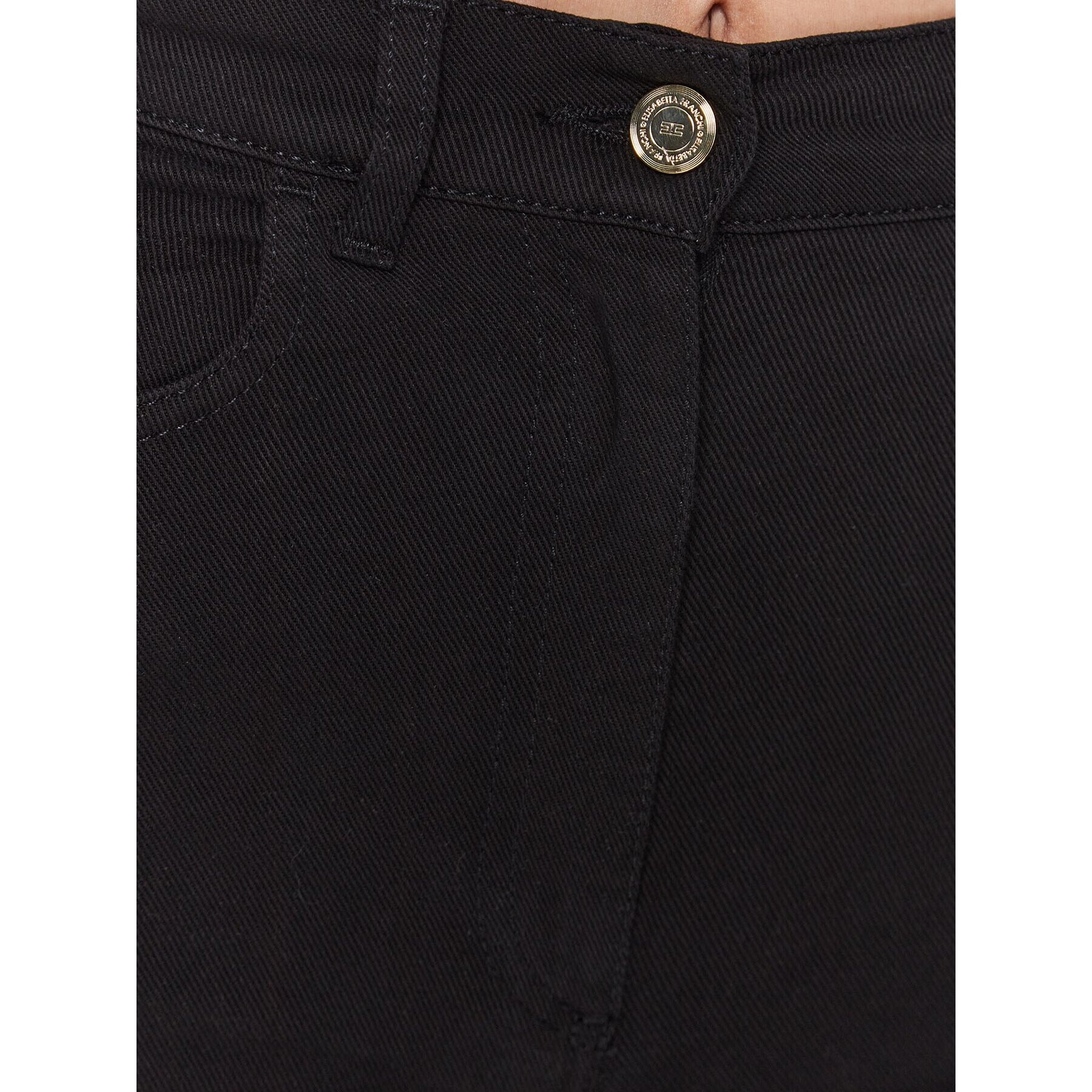 Elisabetta Franchi Дънки PJ-89S-31E2-V250 Черен Flare Fit - Pepit.bg