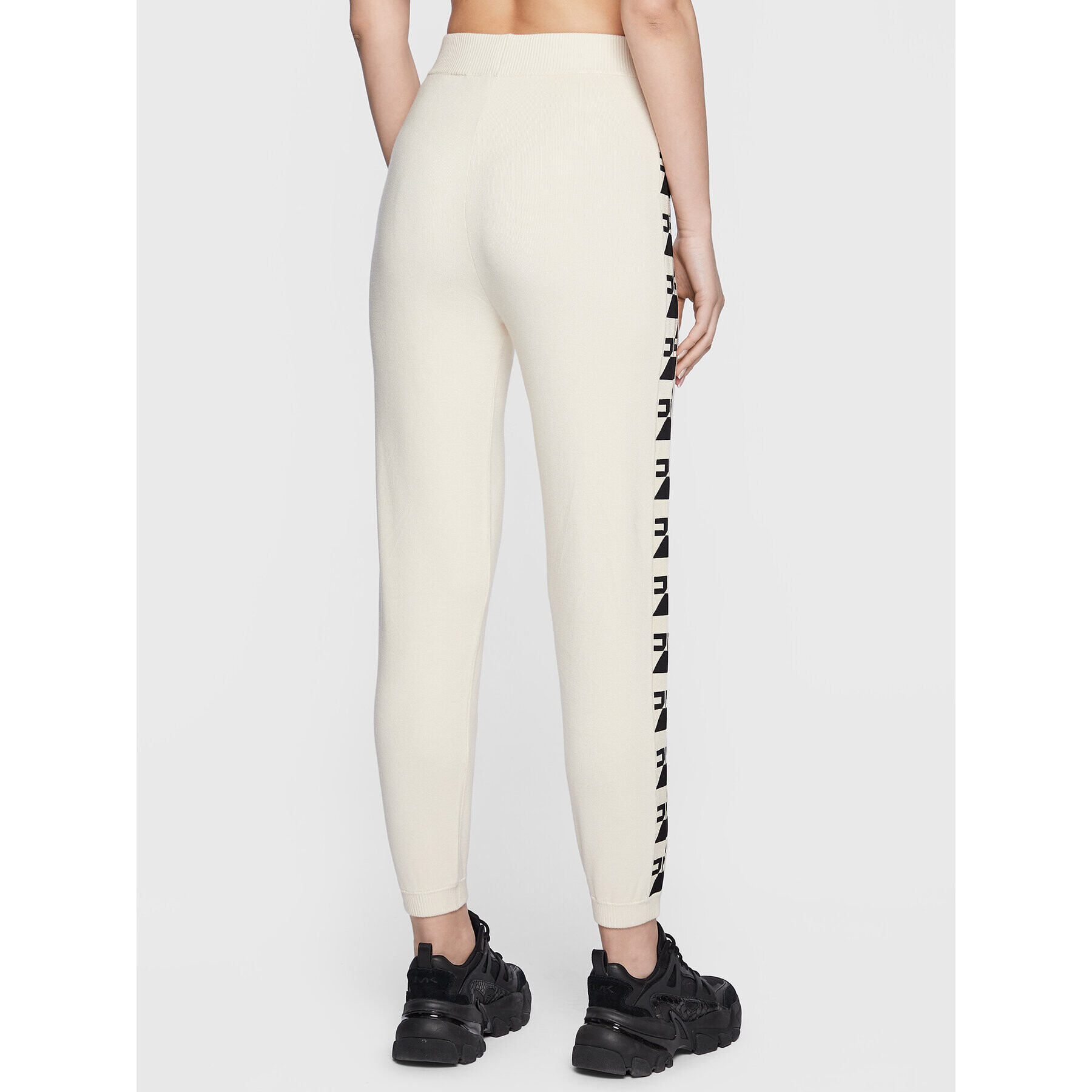 Elisabetta Franchi Долнище анцуг KP-35S-31E2-V340 Екрю Loose Fit - Pepit.bg
