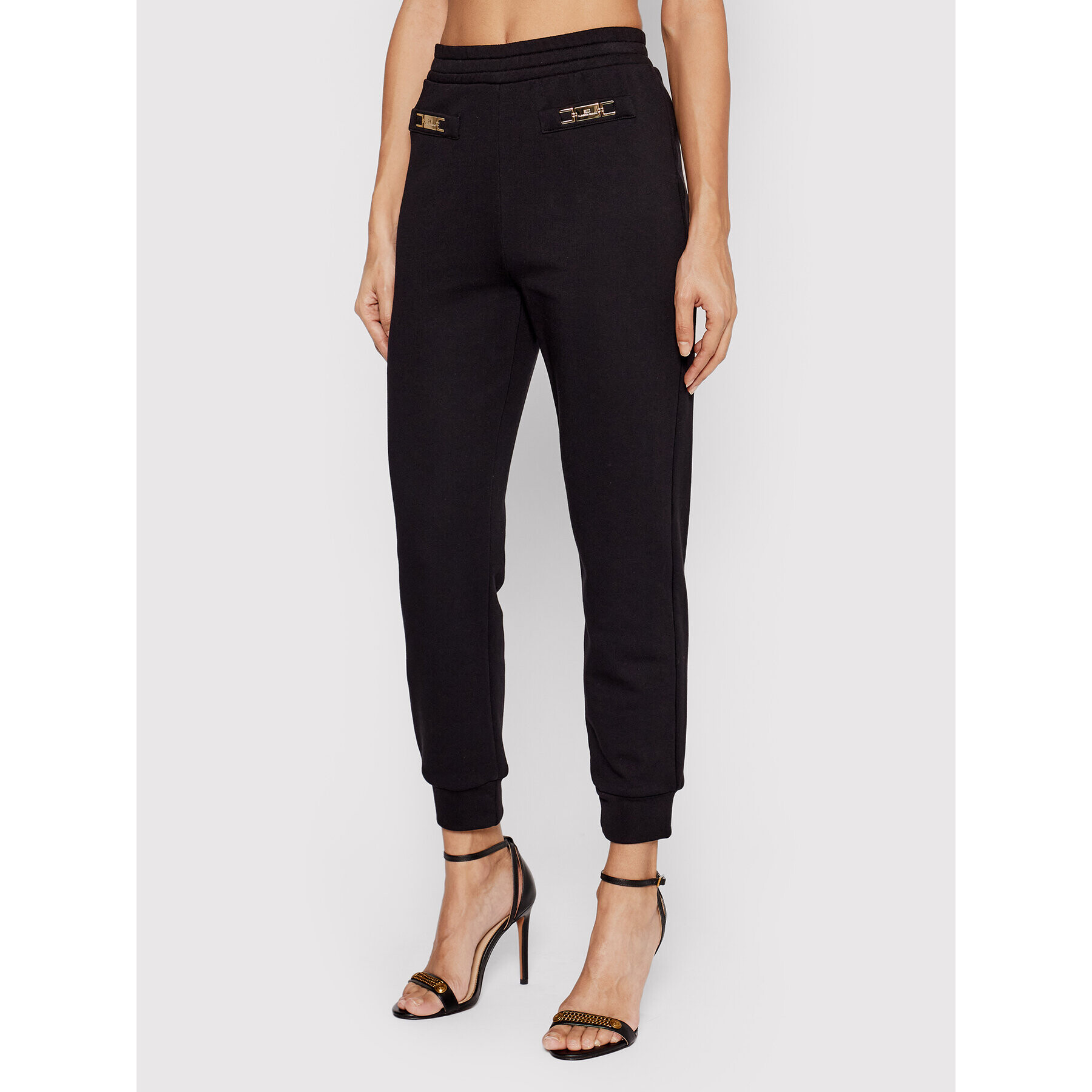 Elisabetta Franchi Долнище анцуг PA-004-21E2-V180 Черен Regular Fit - Pepit.bg