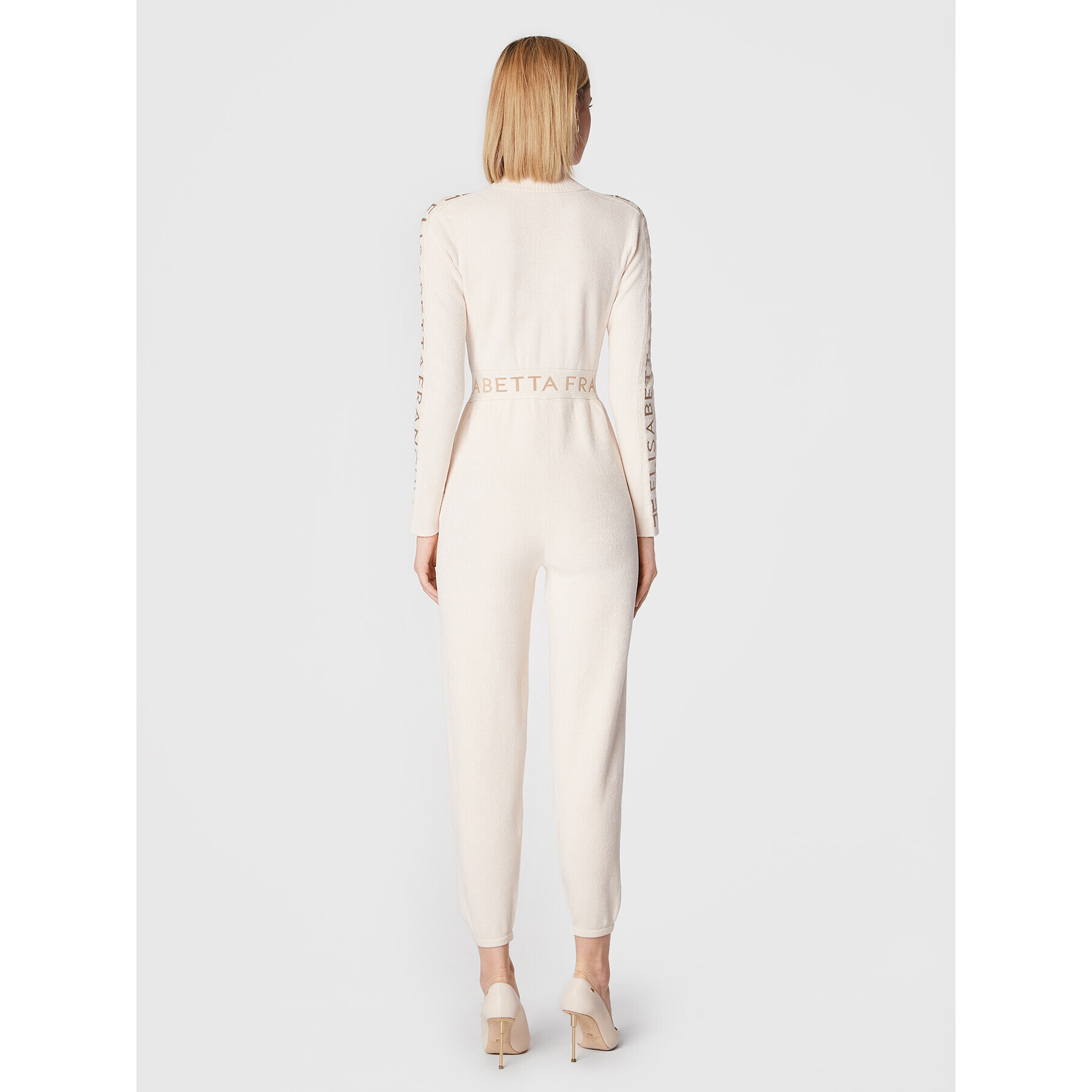 Elisabetta Franchi Гащеризон KT-19S-26E2-V520 Бежов Slim Fit - Pepit.bg