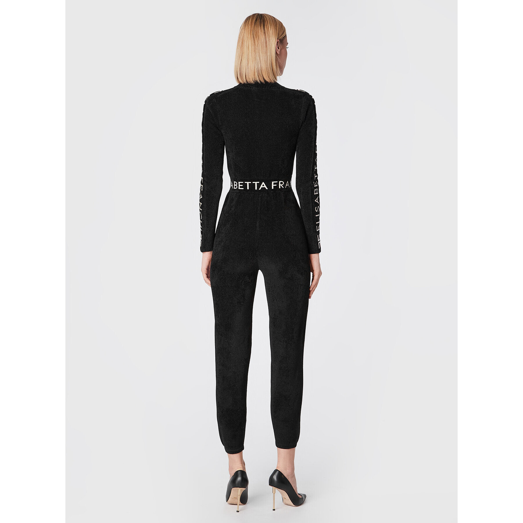 Elisabetta Franchi Гащеризон KT-19S-26E2-V520 Черен Slim Fit - Pepit.bg