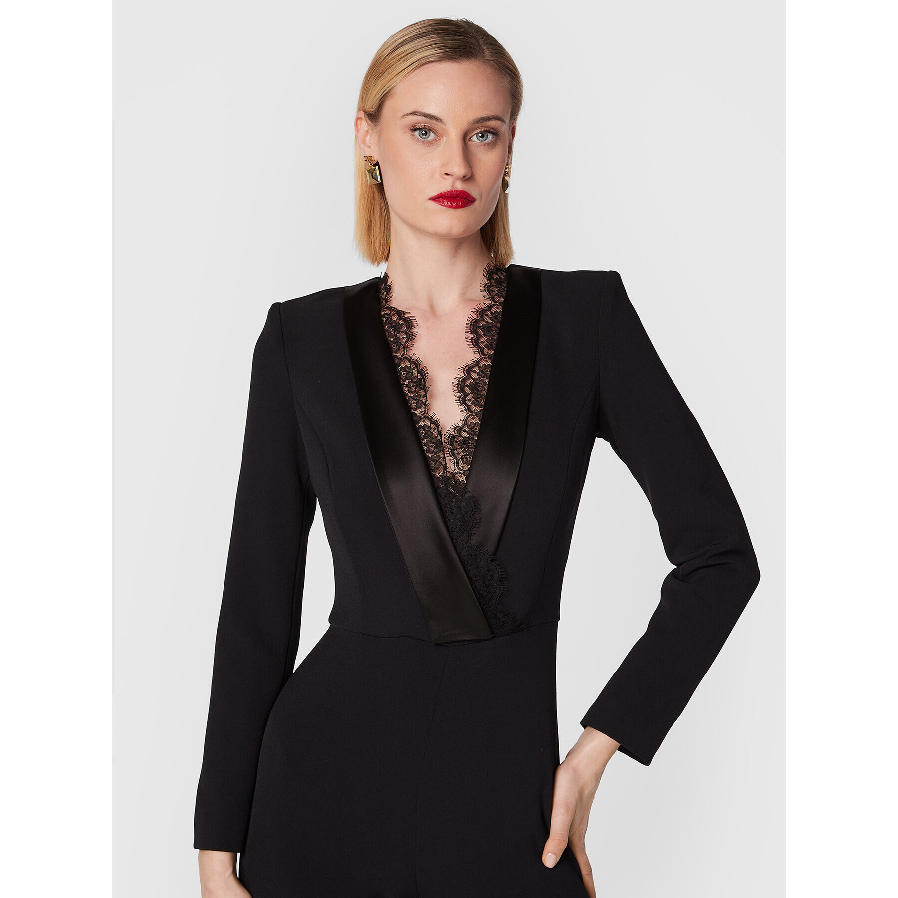 Elisabetta Franchi Гащеризон TU-023-27E2-V480 Черен Regular Fit - Pepit.bg